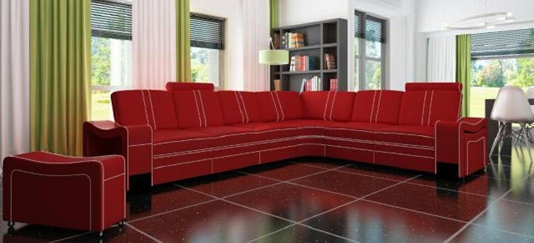 Eckcouch Leder Ecksofa, Polster xxl JVmoebel Ledersofa Wohnlandschaft Sofa