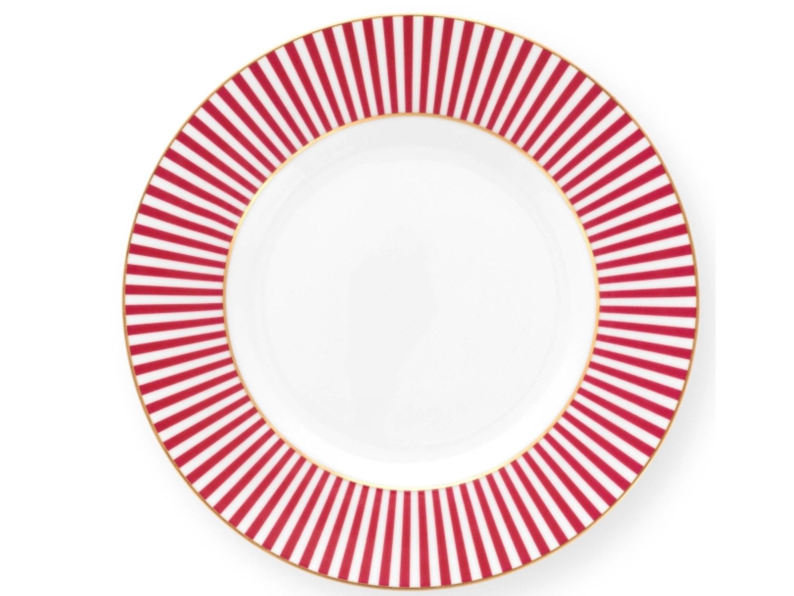Frühstücksteller Royal Stripes Frühstücksteller dark pink 21 cm