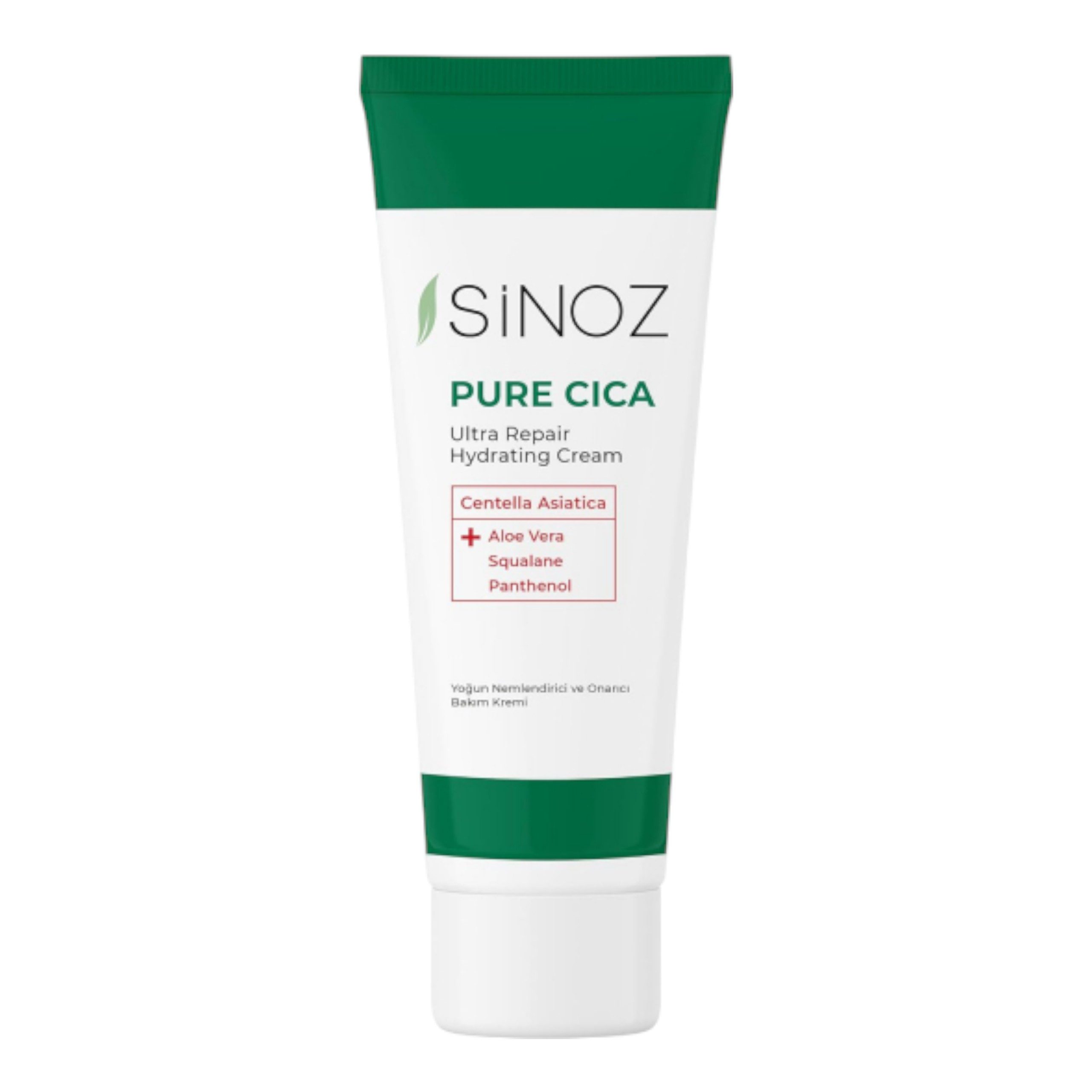Sinoz Feuchtigkeitscreme SINOZ Pure Cica Cream 50 ml Gesichtscreme mit Aloe Vera