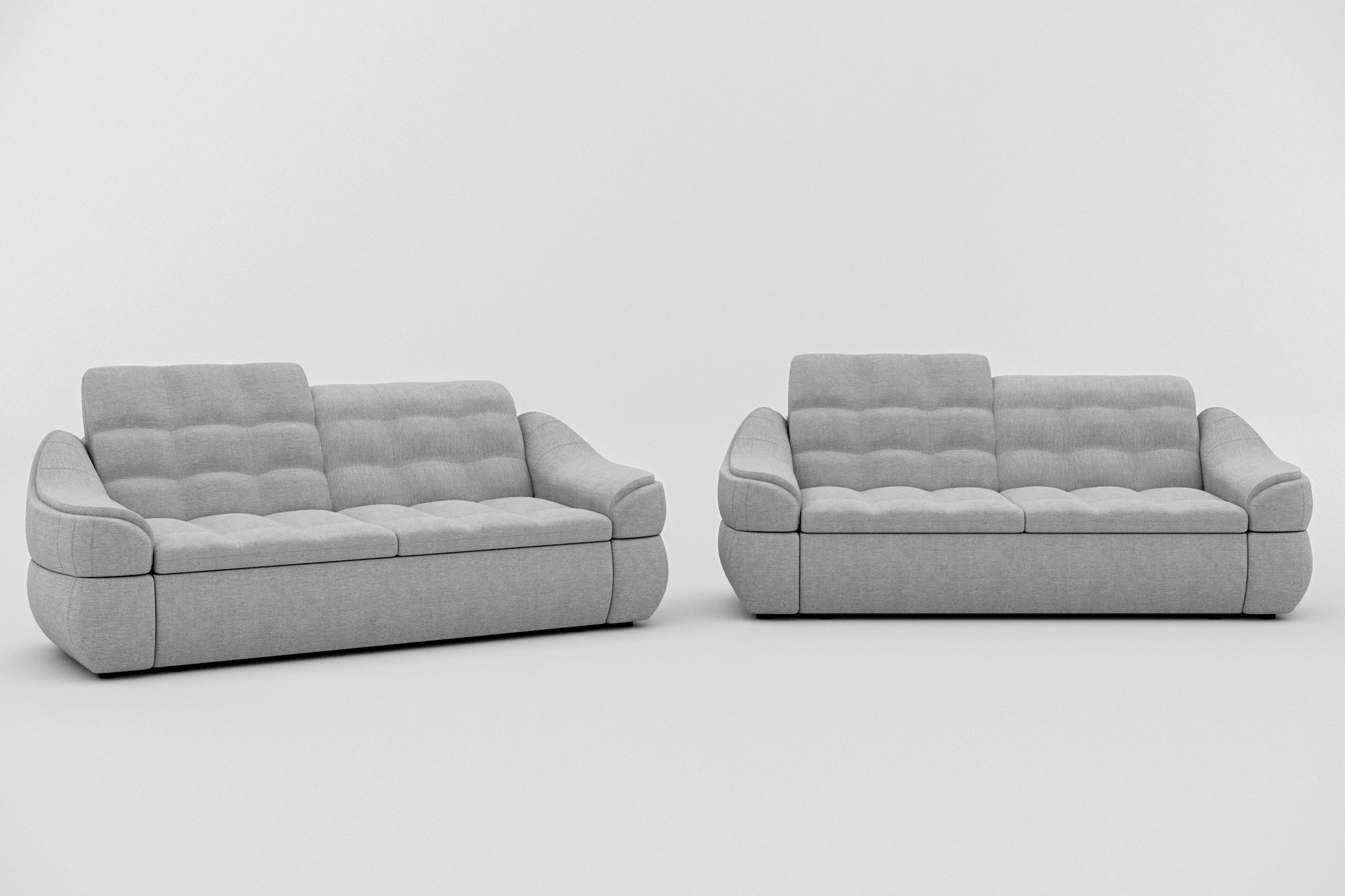 Stylefy Polstergarnitur made aus Sofa, Modern (2-tlg), (Set Design, in bestehend Alisa, Europa 2x2-Sitzer