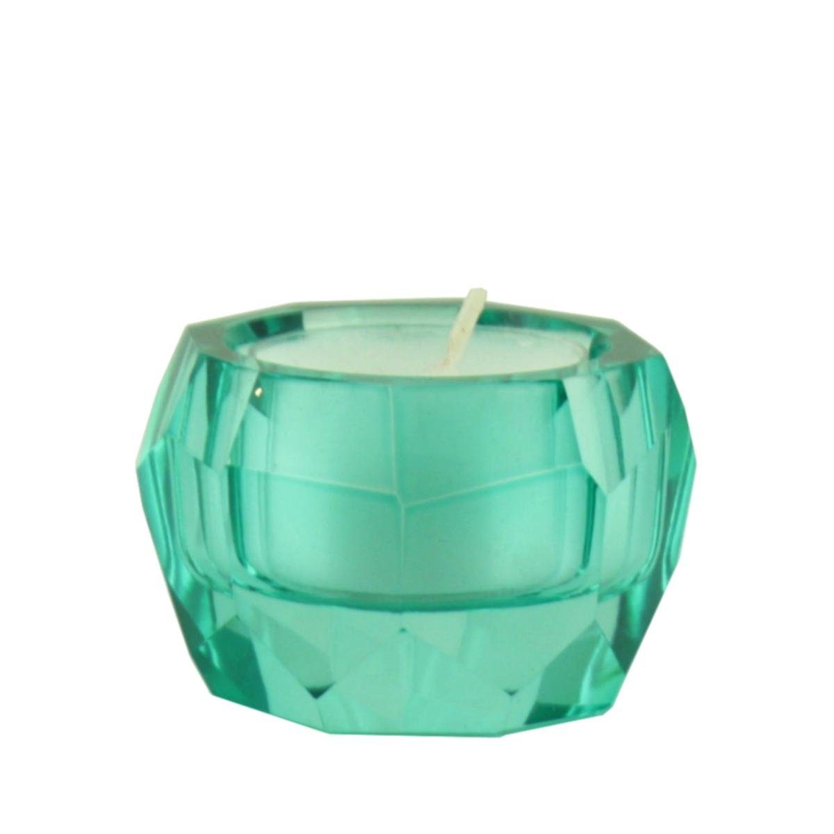 Giftcompany Teelichthalter Gift-Company Teelichthalter Kristallglas lichtgrün ca 4 cm H (Stück) | Teelichthalter