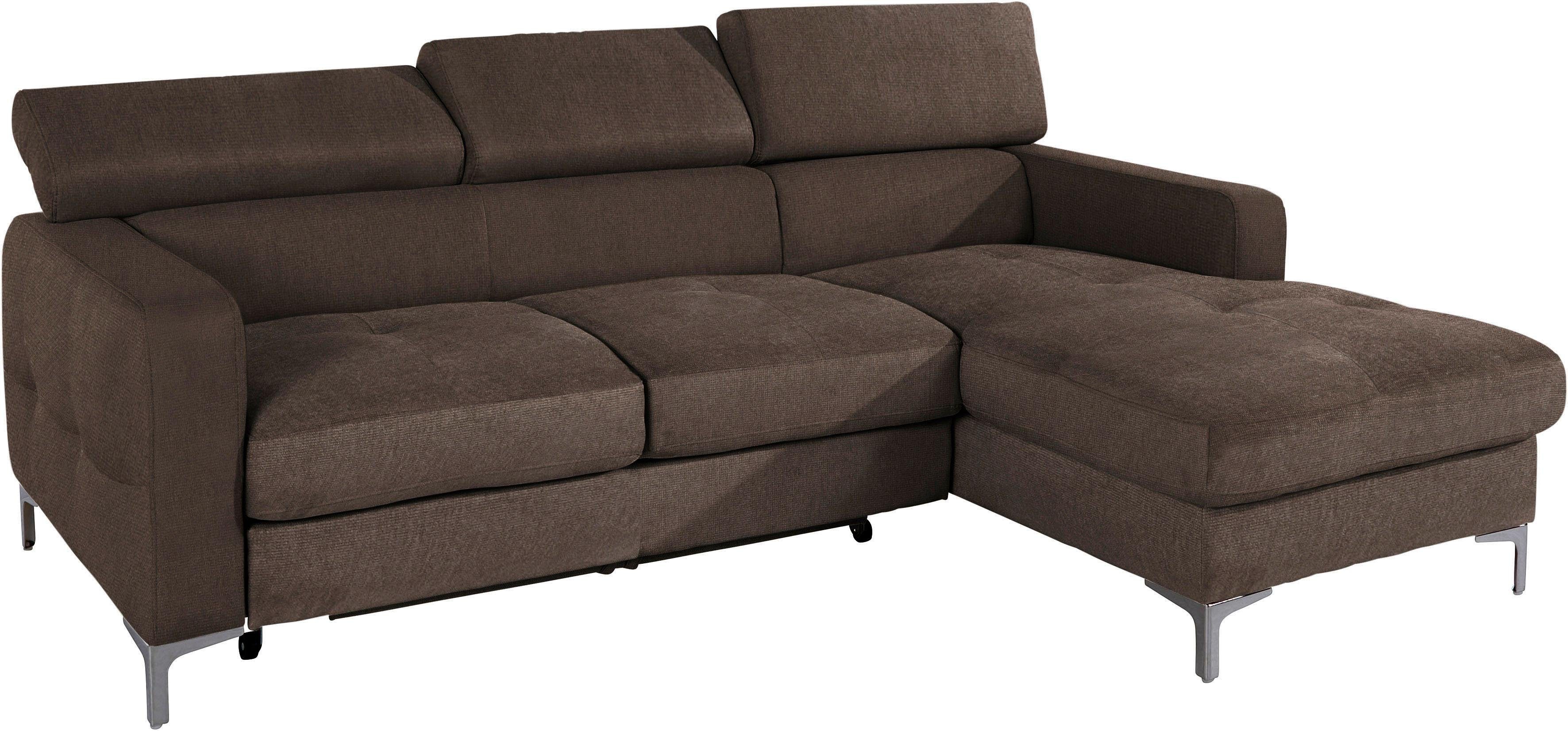 COTTA Ecksofa "Sammy L-Form", mit Kopfteilverstellung, wahlweise mit Bettfu günstig online kaufen