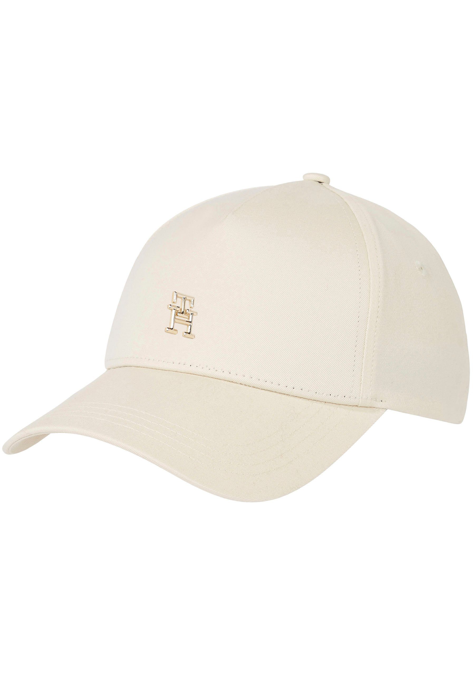 Tommy Baseball goldfarbenem mit Hilfiger CONTEMPORARY CAP vorn Logo Cap Tommy Hilfiger TH