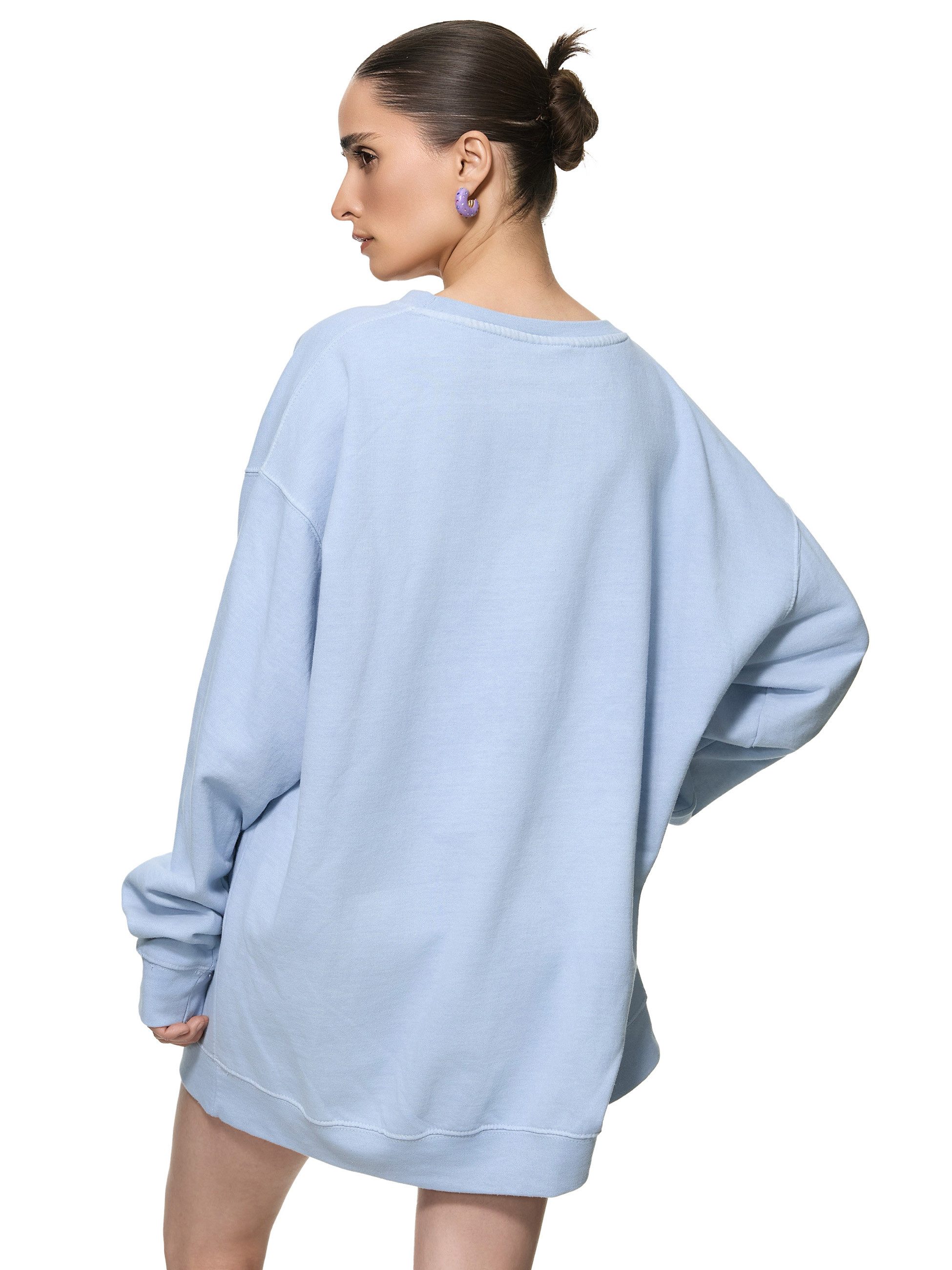 Worldclassca Sweatshirt Worldclassca Oversized Sweatshirt NOT PERFECT Print Langarm Pullover PRINT " I´M NOT PERFECT - I`M LIMITED EDITION"