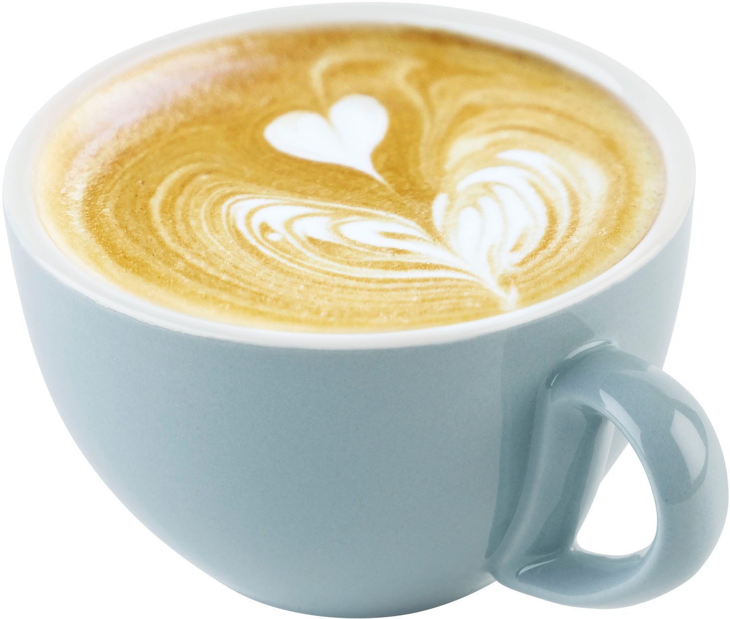 APS Cappuccinotasse 6er Set Cappuccino Tassen -SNUG-, 6-tlg., Porzellan, für Heißgetränke aller Art geeignet