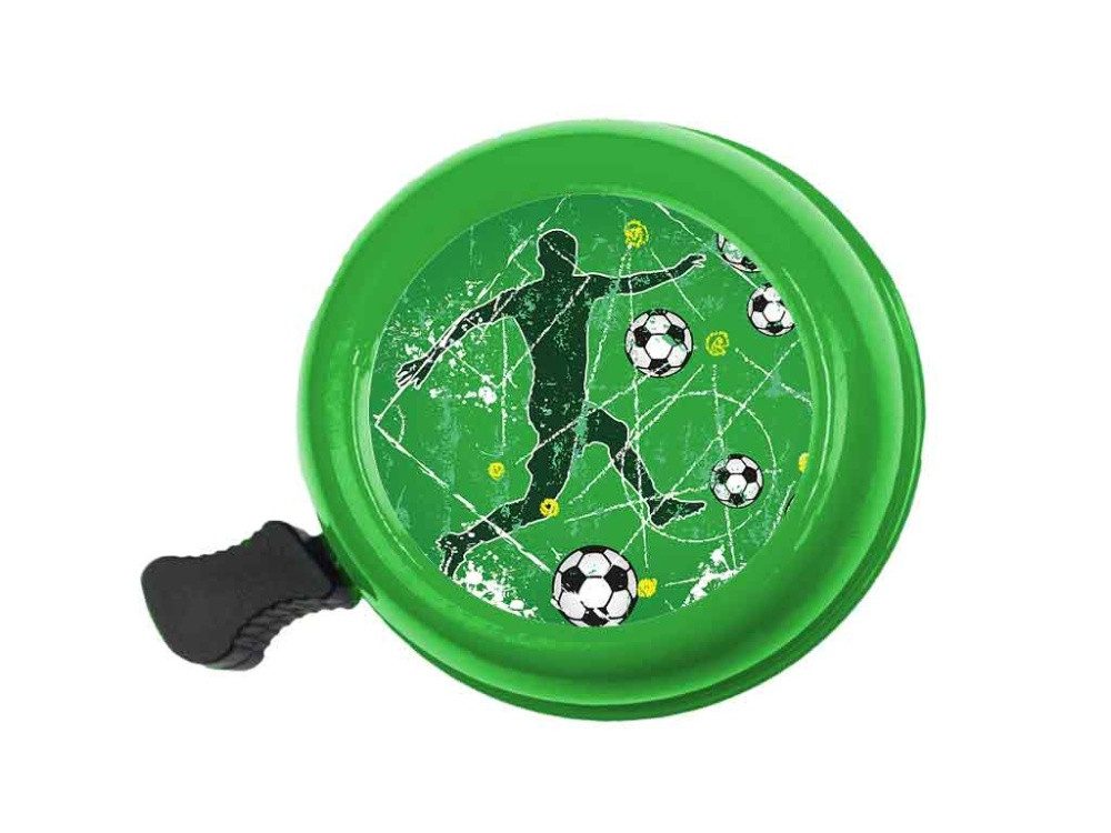 bb Klostermann Fahrradklingel bbeBells Kinder "Fußball", Ø55mm, grün