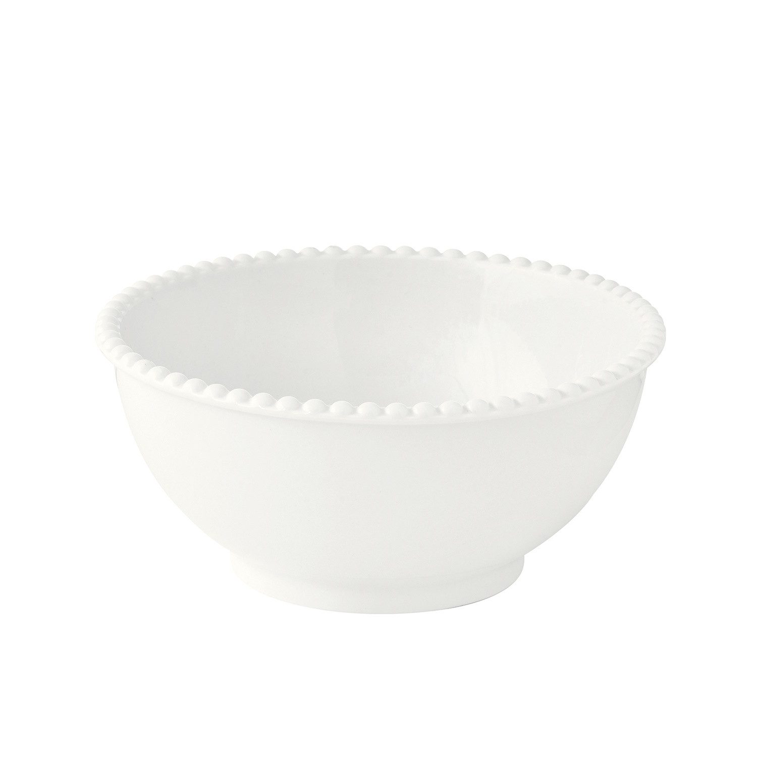 EasyLife Servierschale Tiffany, Porzellan, Spülmaschinengeeignet, Weiß, Motiv: Punkte