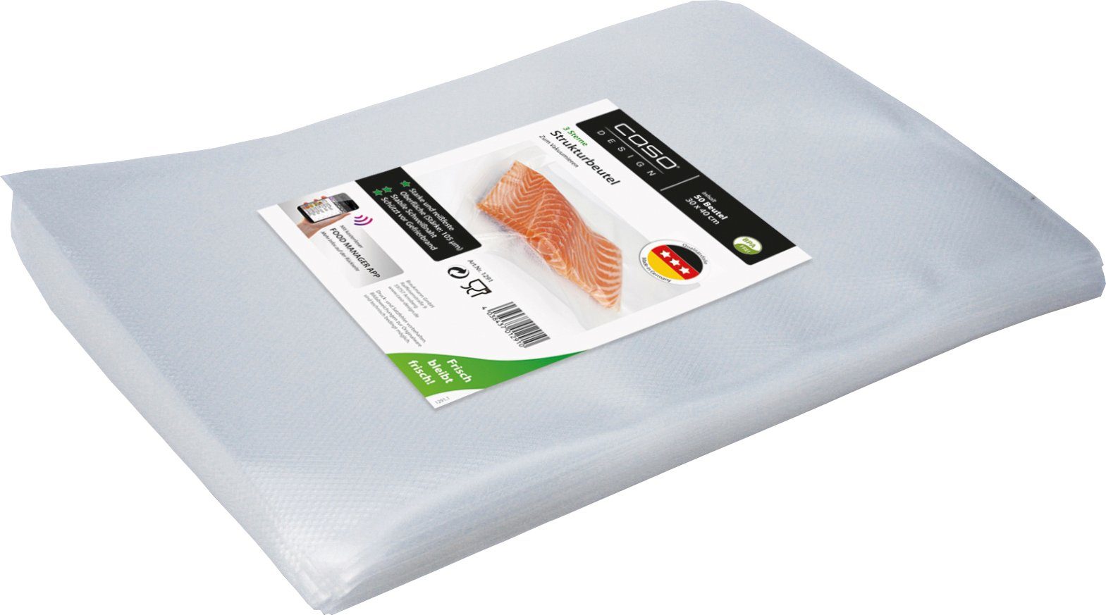 Caso Vakuumierbeutel 1291, Zubehör Nuova, WMF Solis Gastroback Rommelsbacher Stärke Balken-Vakuumierer 30x40cm, für µ 50 LAICA FreshVAC CASO Steba Foodsaver Stk., 105