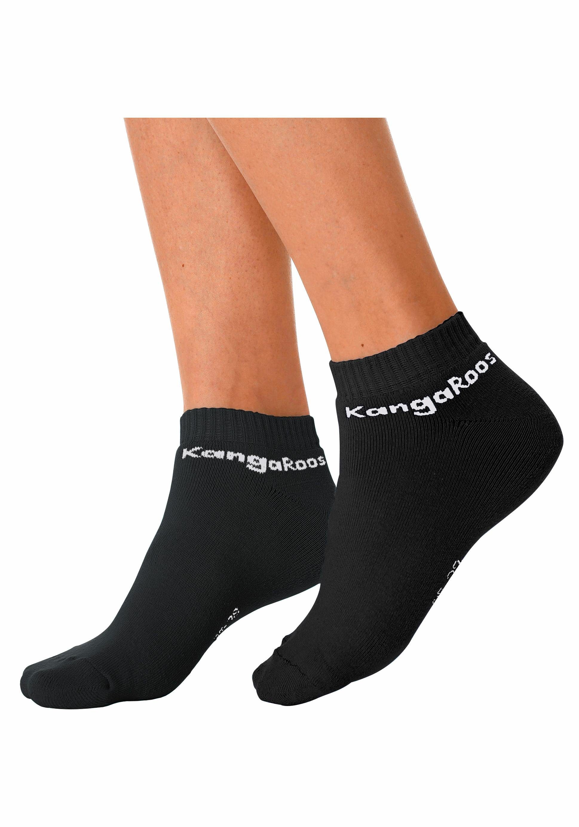 KangaROOS Sneakersocken (Packung, 6-Paar) mit Frottee innen