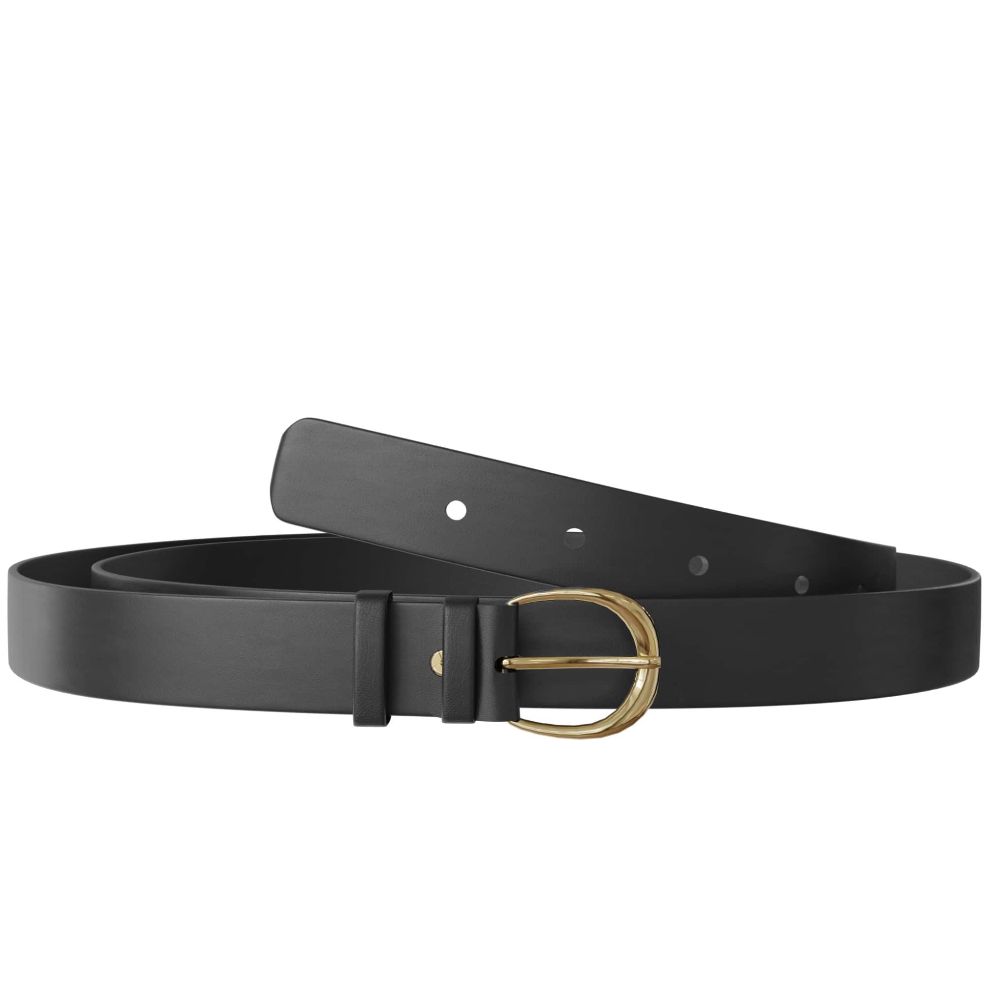 KMISSO Ledergürtel Damen Leder Gürtel mit goldener Schließe aus Polen 30646 günstig online kaufen