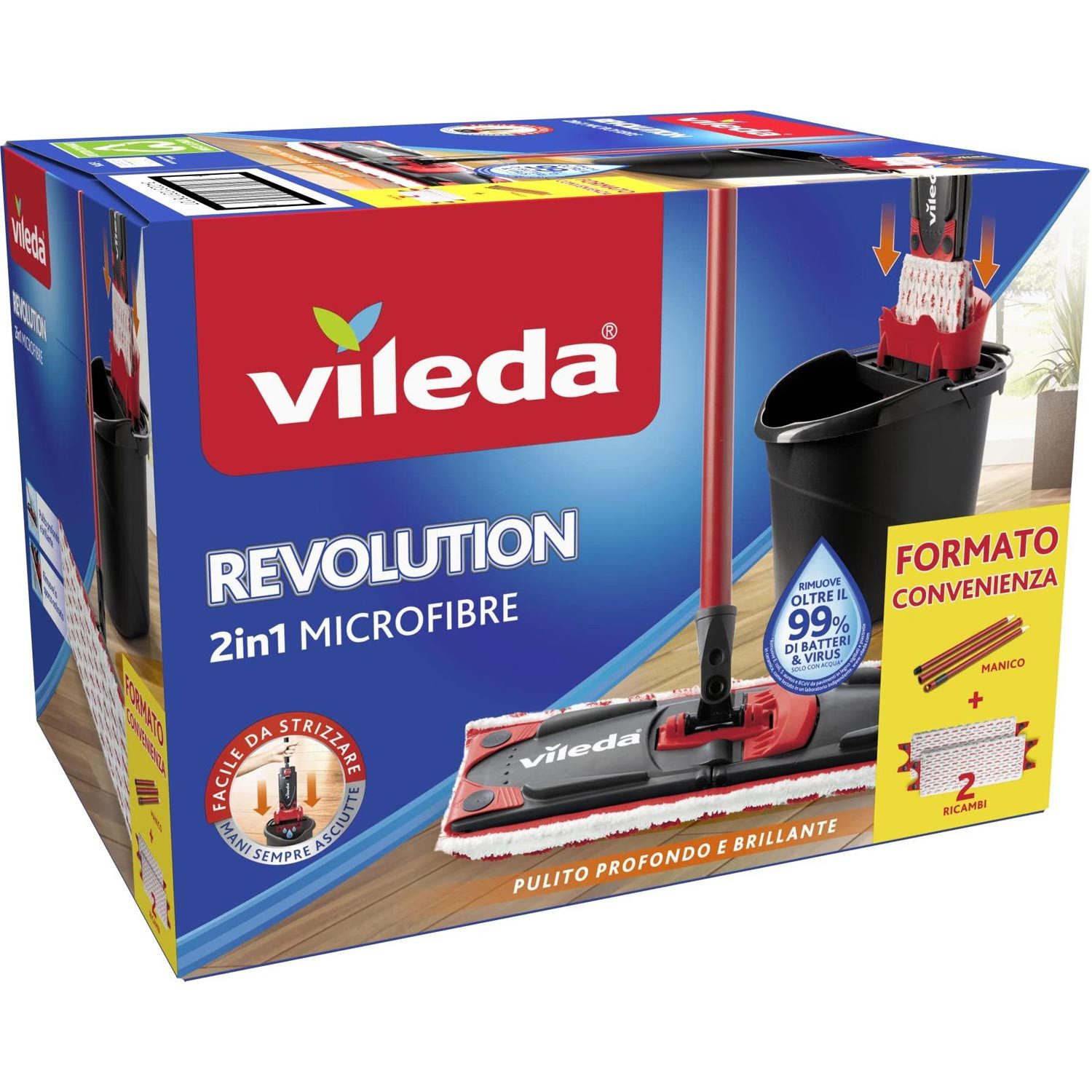 Vileda Akku-Hand-und Стальной пылесос Revolution Box Bodenwischer