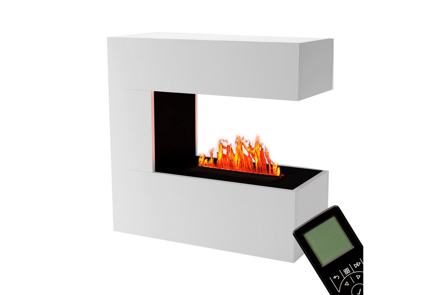 Kaminlicht Elektrokamin Room Divider Wasserdampf Kamin, Standkamin elektrisch, Elektrischer Kamin, Wasserdampfkamin mit 3D Feuer und Knisterfunktion