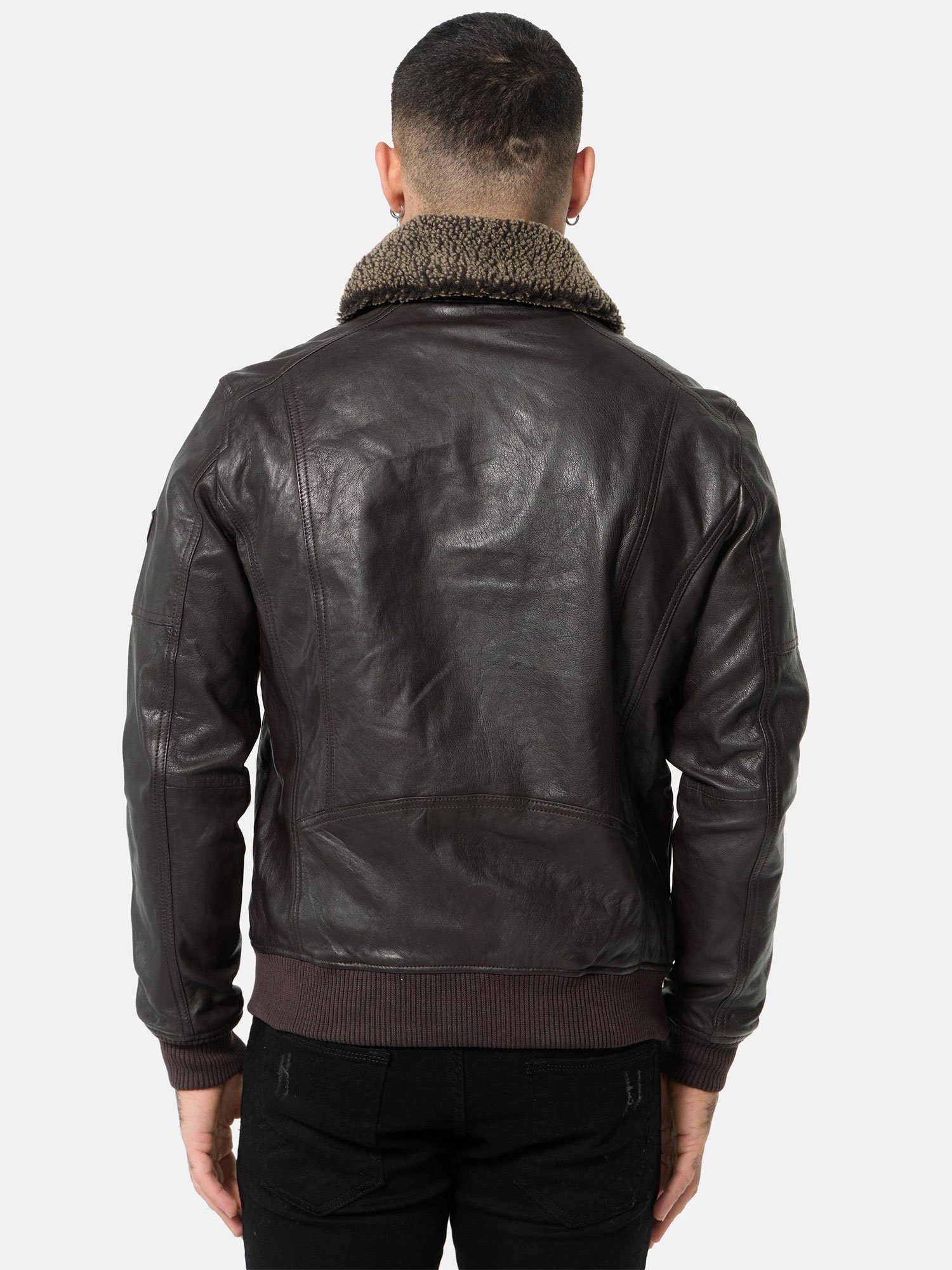 Tazzio Lederjacke A801 mit abnehmbarem Fell günstig online kaufen