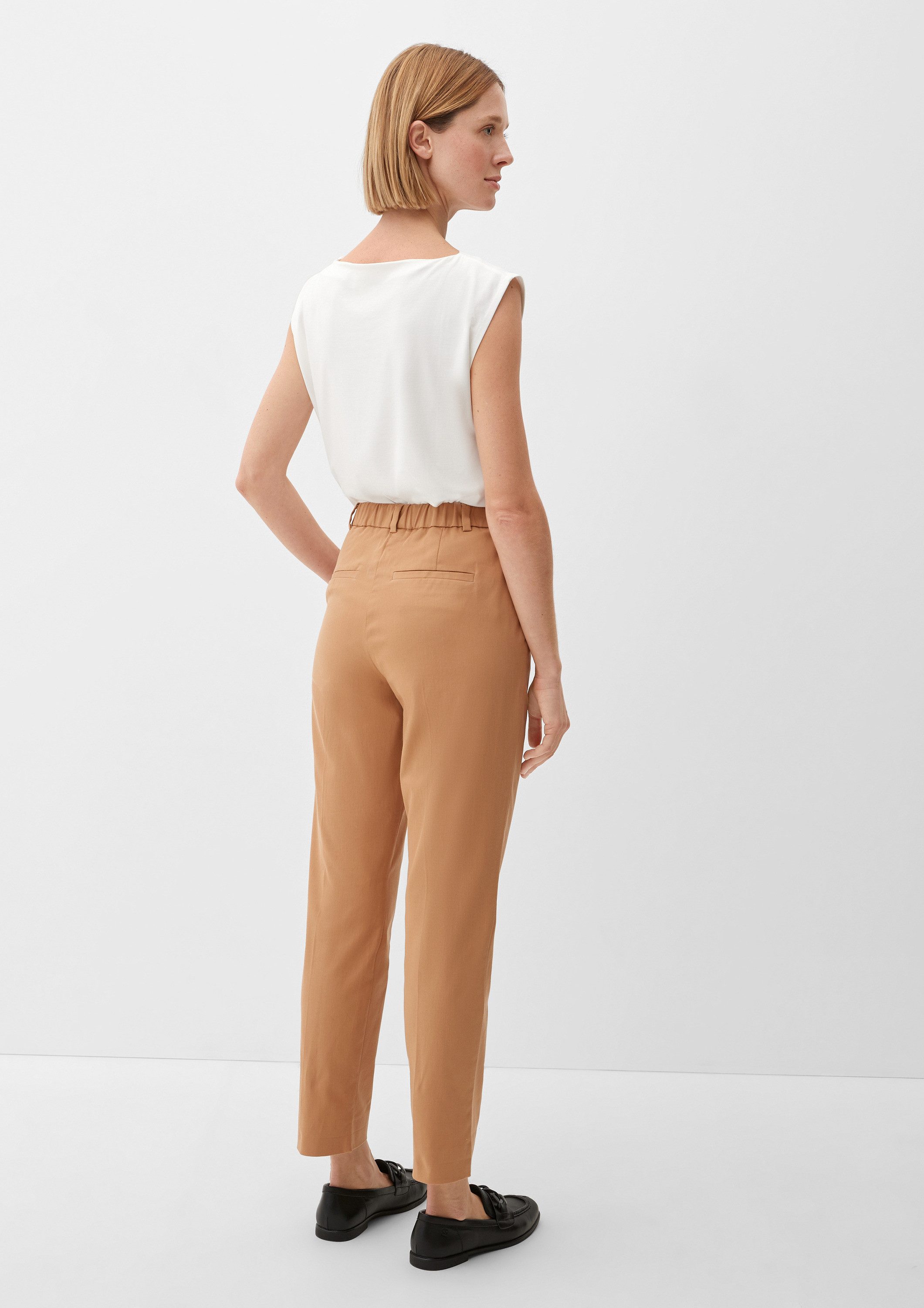 s.Oliver 7/8-Hose Hose Slim: Chinohose mit Bundfalte