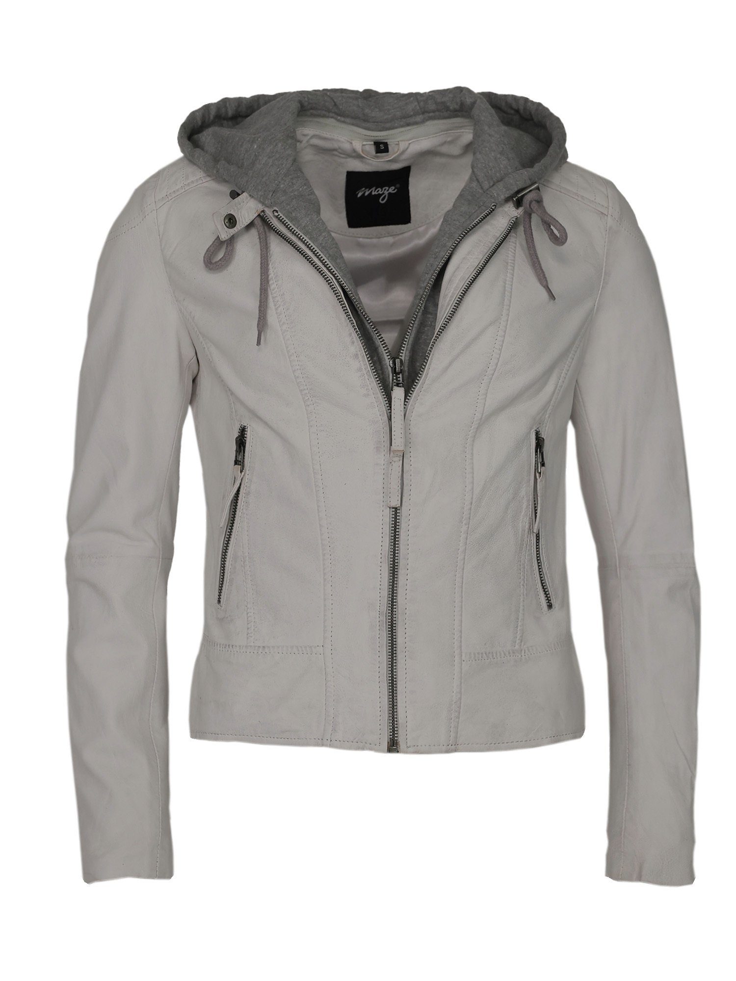 Maze Lederjacke 42021133 white