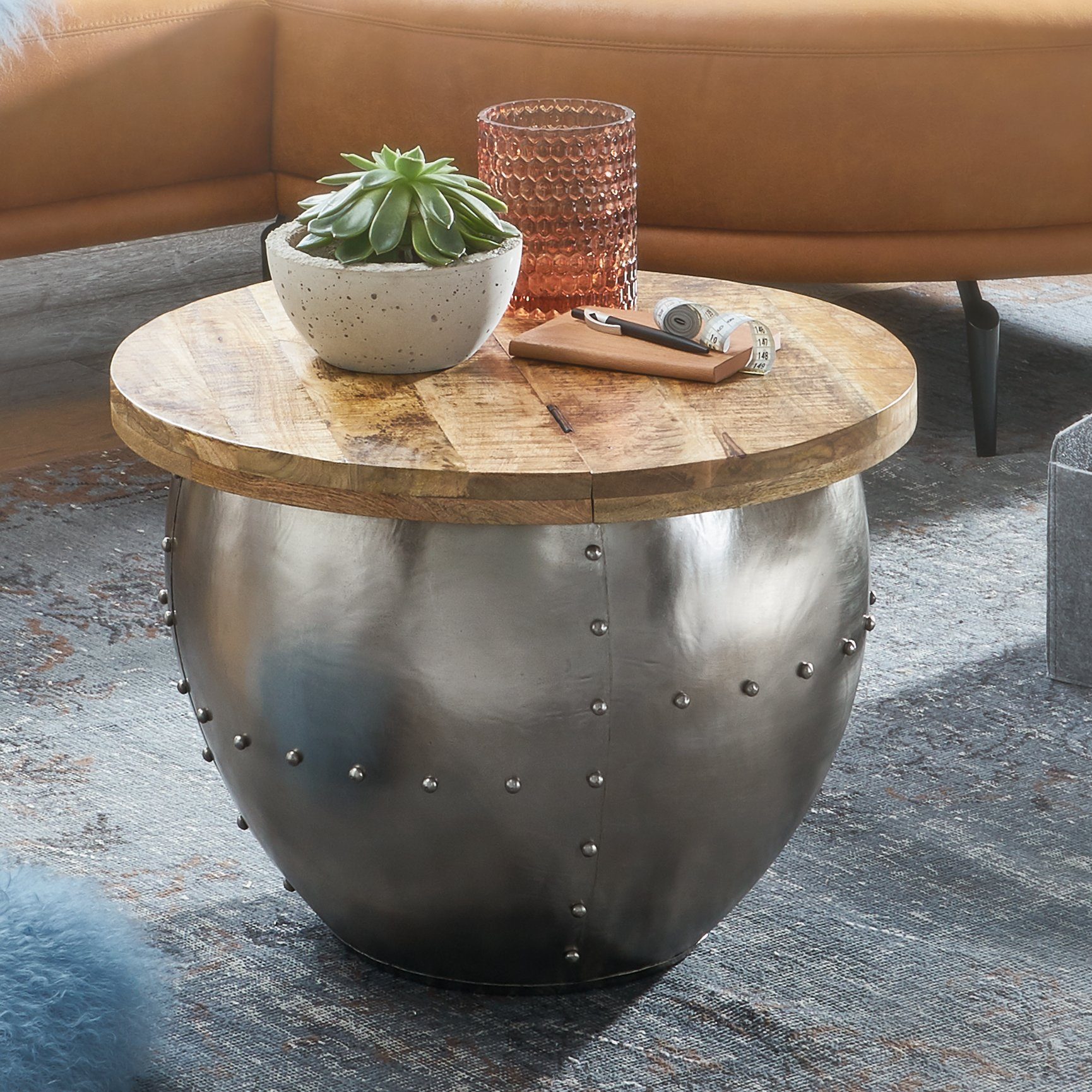 FINEBUY Couchtisch FB24276 (Mango Massivholz / günstig online kaufen