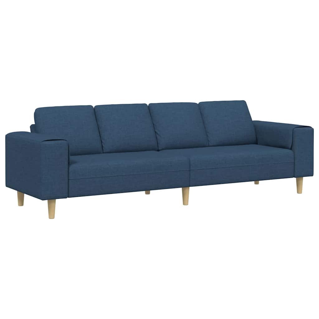 vidaXL Sofa Sofa Set Blau Stoff, günstig online kaufen