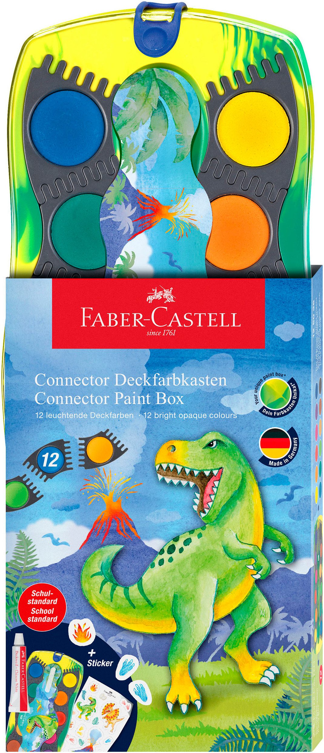 Faber-Castell Farbkasten Connector Deckfarbkasten