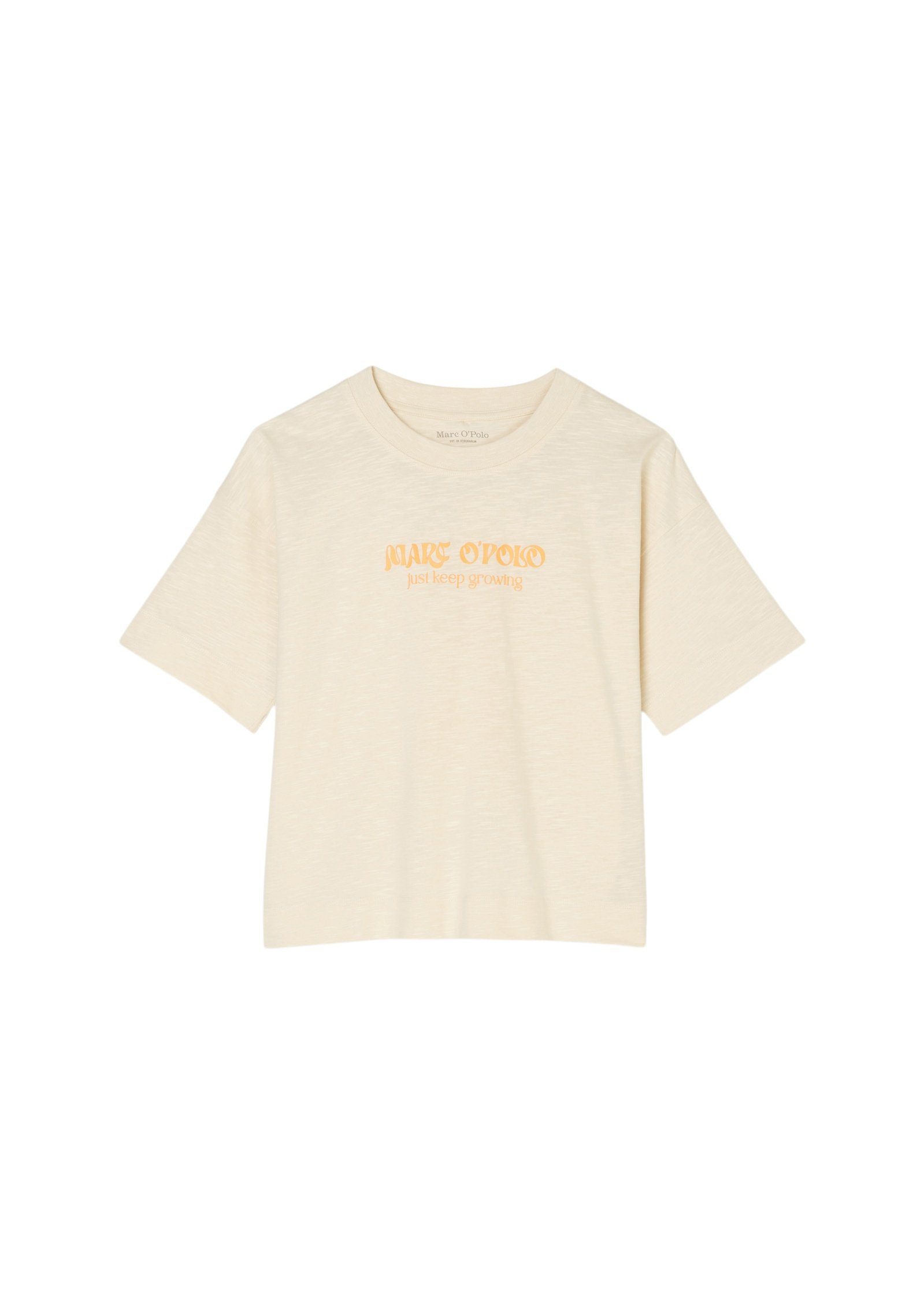 Bio-Baumwolle T-Shirt O'Polo Marc sand aus softer