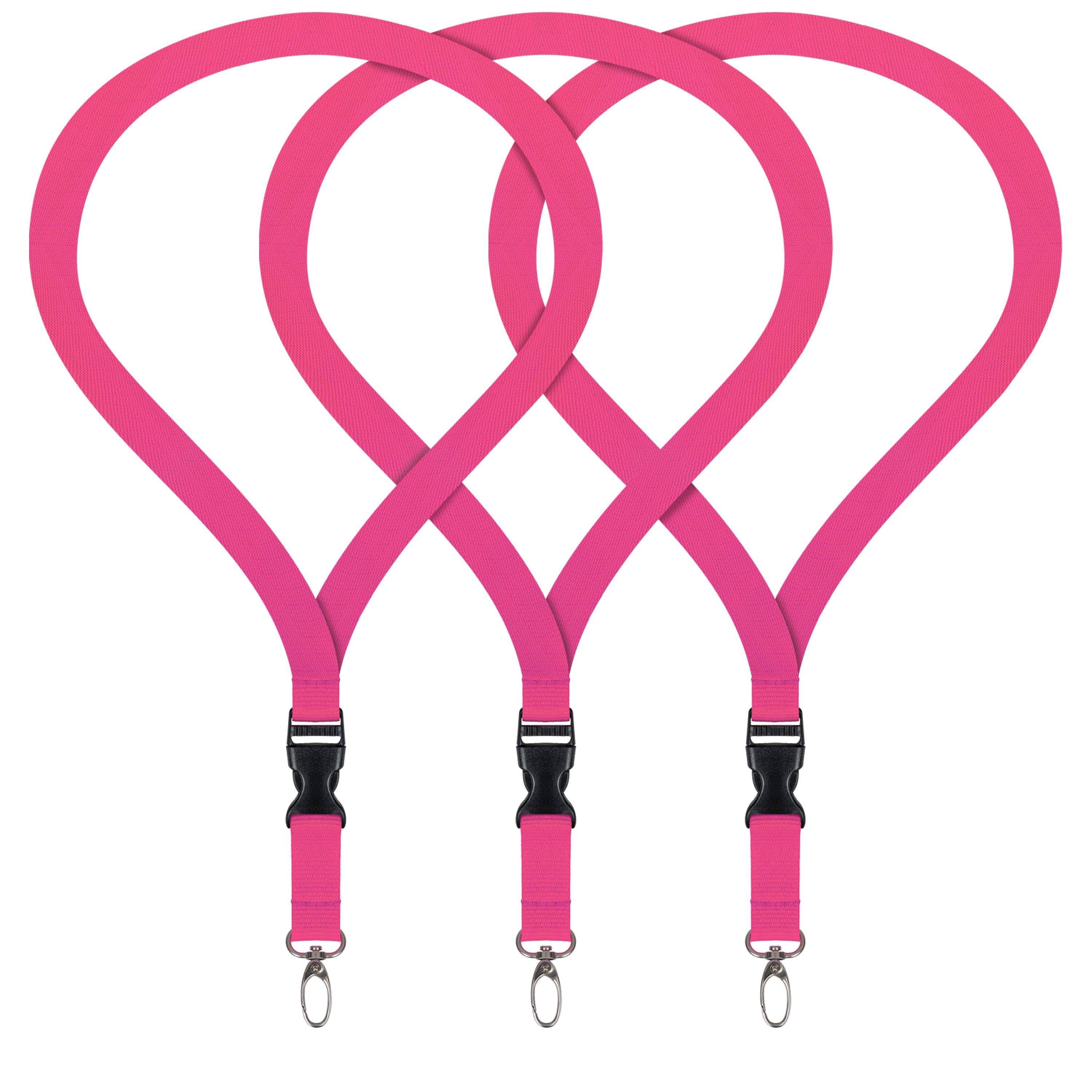 WEBBOMB Schlüsselanhänger 3x Lanyard unbedruckt Schlüsselbänder günstig online kaufen