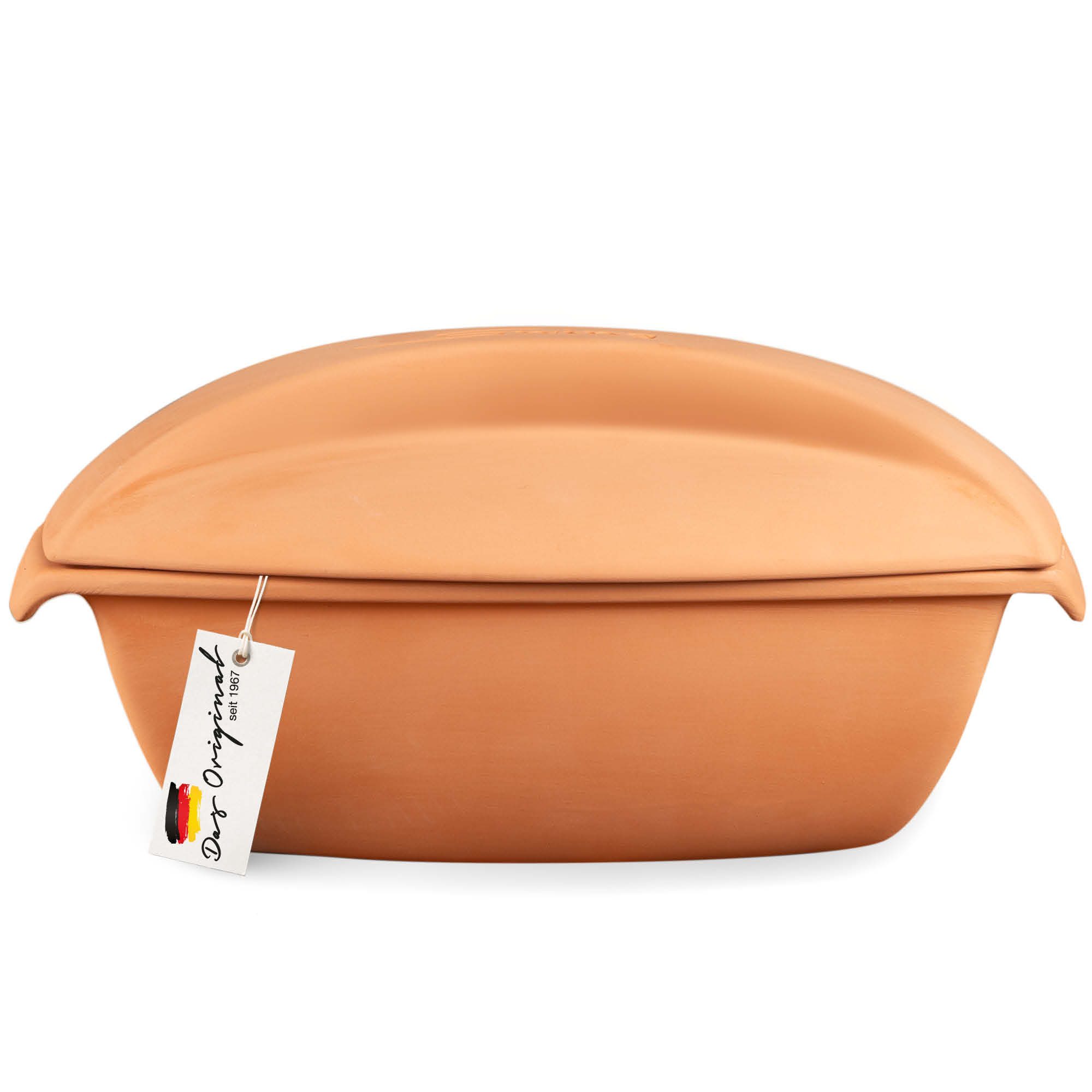 RÖMERTOPF Schmortopf Römertopf Großer Bräter SWING, 6 Personen - Terrakotta