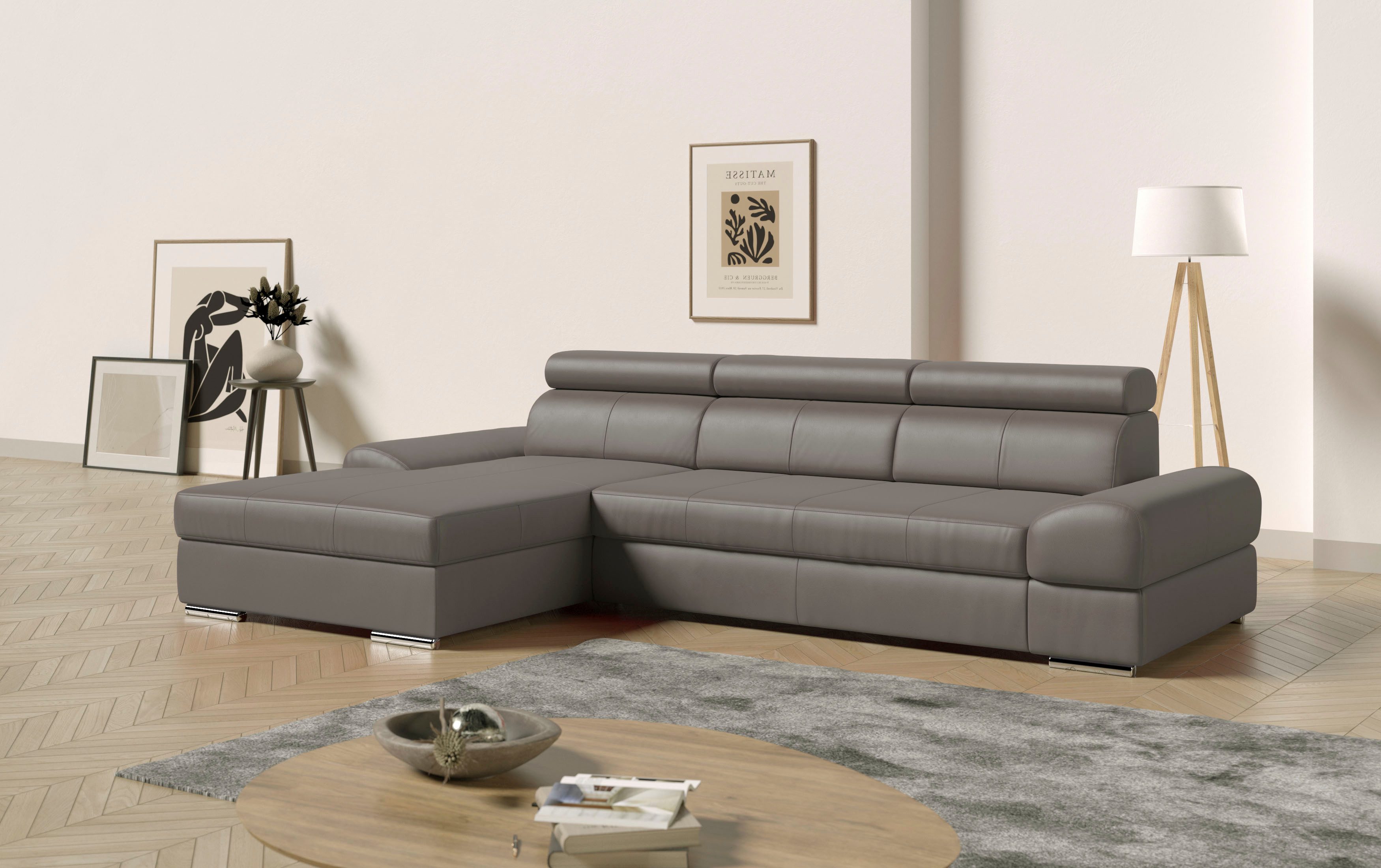 sit&more Ecksofa Broadway L-Form, inklusive Kopfteilverstellung, günstig online kaufen