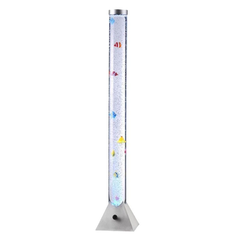 etc-shop LED Stehlampe, Leuchtmittel inklusive, RGB LED Steh Leuchte Deko  Fisch Sprudel Wasser Säule Farbwechsel Stand