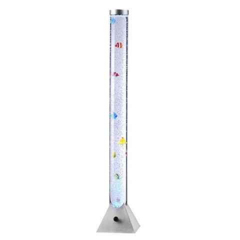 etc-shop LED Stehlampe, Leuchtmittel inklusive, RGB LED Steh Leuchte Deko Fisch Sprudel Wasser Säule Farbwechsel Stand
