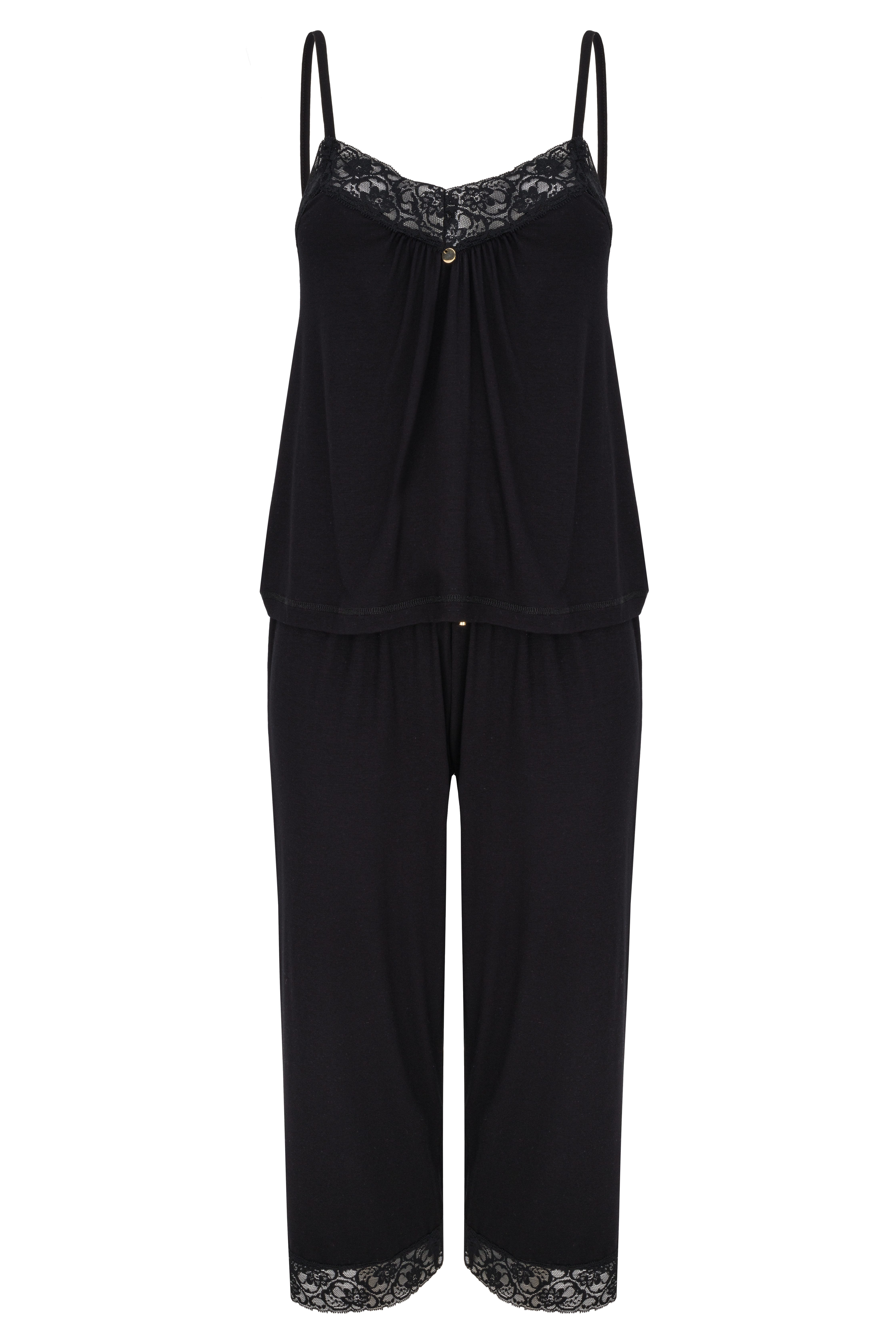 Mademoiselle Sommeil Pyjama Schlafanzug mit Spitze günstig online kaufen