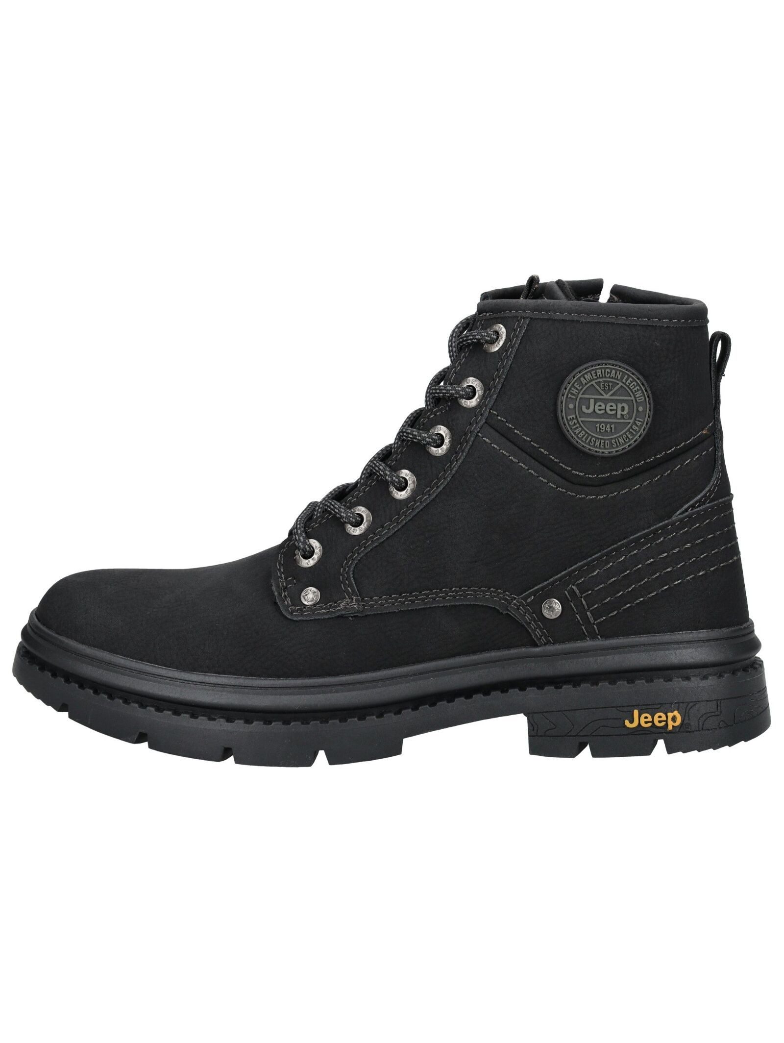 Jeep Jeep Stiefelette Leder/Textil Schnürstiefelette günstig online kaufen