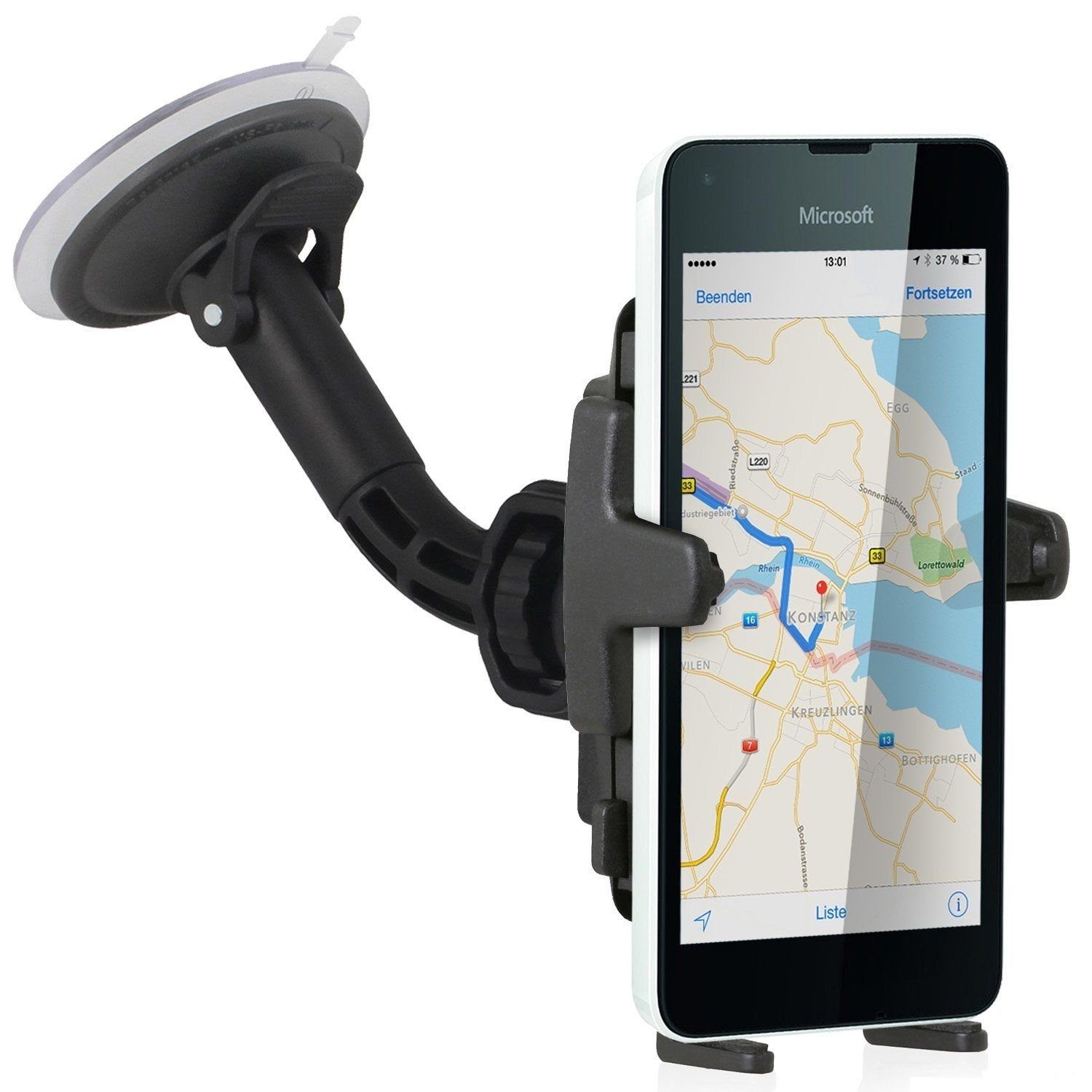 Wicked Chili Smartphone-Halterung Universal KFZ Handyhalterung für Windschutzscheibe, (1er Set, 2-tlg., Made in Germany, Autohalterung für kompatibel mit Huawei Mate 10 Lite)