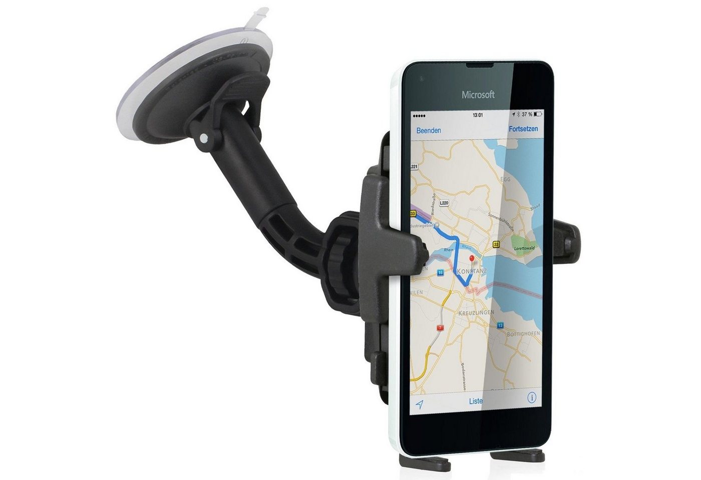 Wicked Chili Smartphone-Halterung Universal KFZ Handyhalterung für Windschutzscheibe, (1er Set, 2-tlg., Made in Germany, Autohalterung für kompatibel mit Huawei Mate 10 Lite)