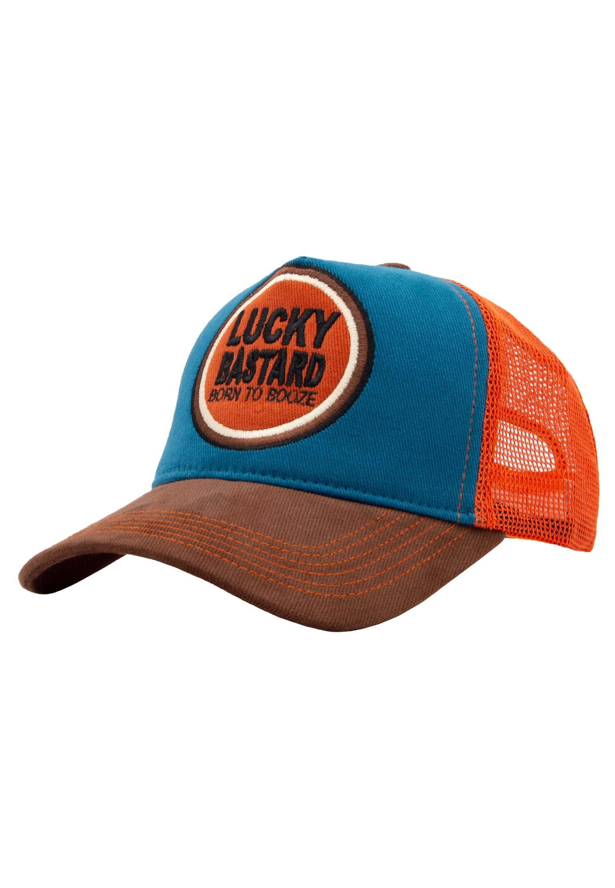 KingKerosin Trucker Cap Lucky Bastard (1-St) mit Statement Patch