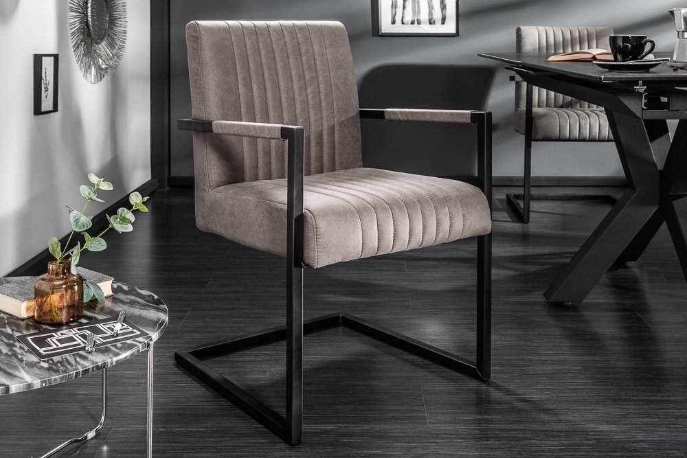 riess-ambiente Freischwinger BIG ASTON taupe / günstig online kaufen