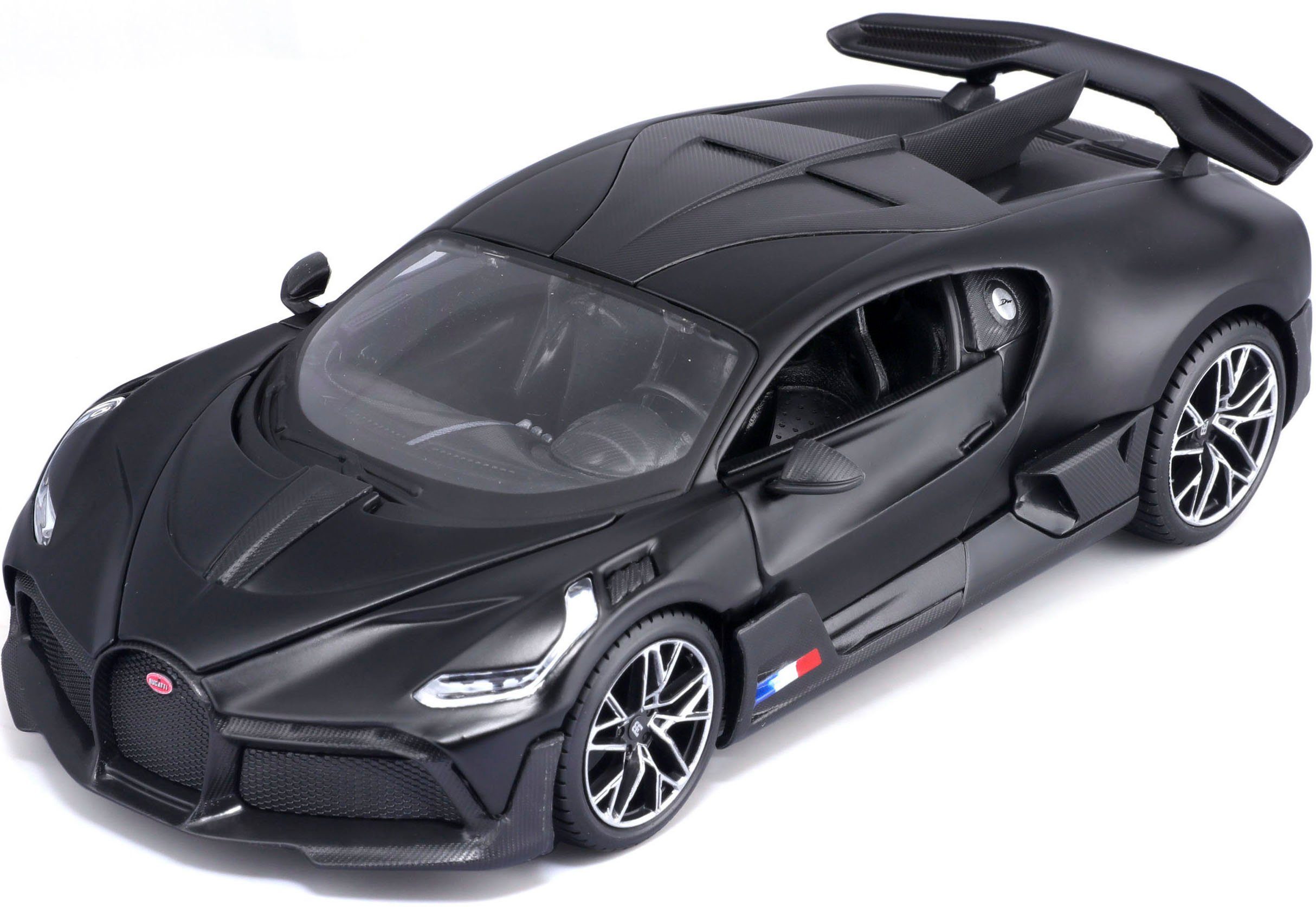 Maisto® Sammlerauto 1:24 Bugatti Divo, mattschwarz, Maßstab 1:24