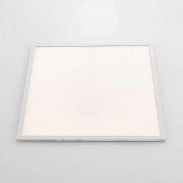 Arcchio LED Panel Vinas, dimmbar, LED-Leuchtmittel fest verbaut, Farbwechsel warmweiß / tageslicht, Kunststoff, Aluminium, weiß, 1 flammig, inkl. Leuchtmittel, Bürolampe