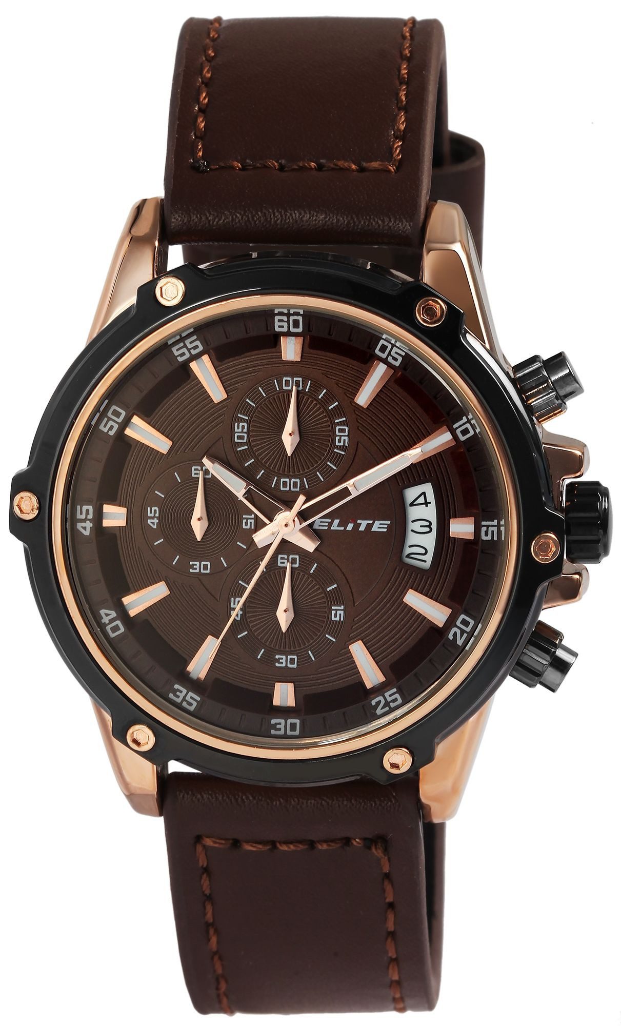 Elite Quarzuhr 2900220 mit Echtlederband, 3ATM, günstig online kaufen