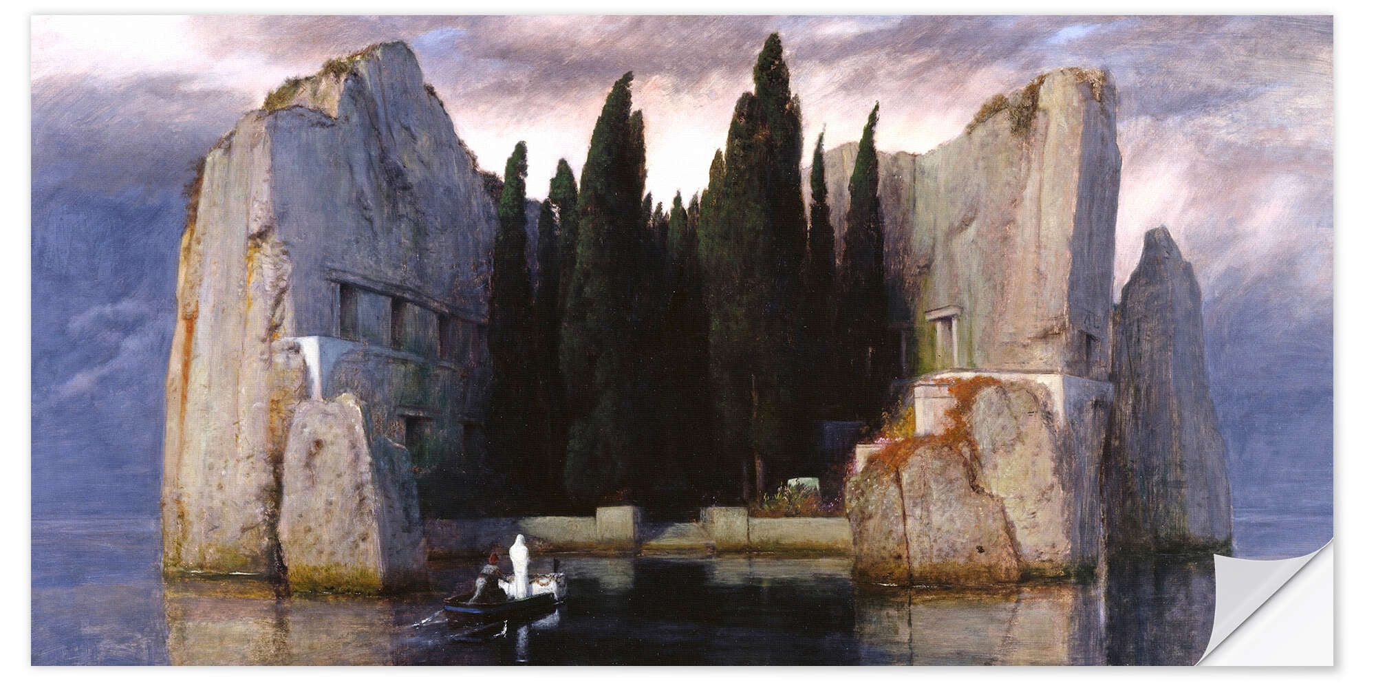 Posterlounge Плакат Arnold Böcklin, Die Toteninsel, Malerei