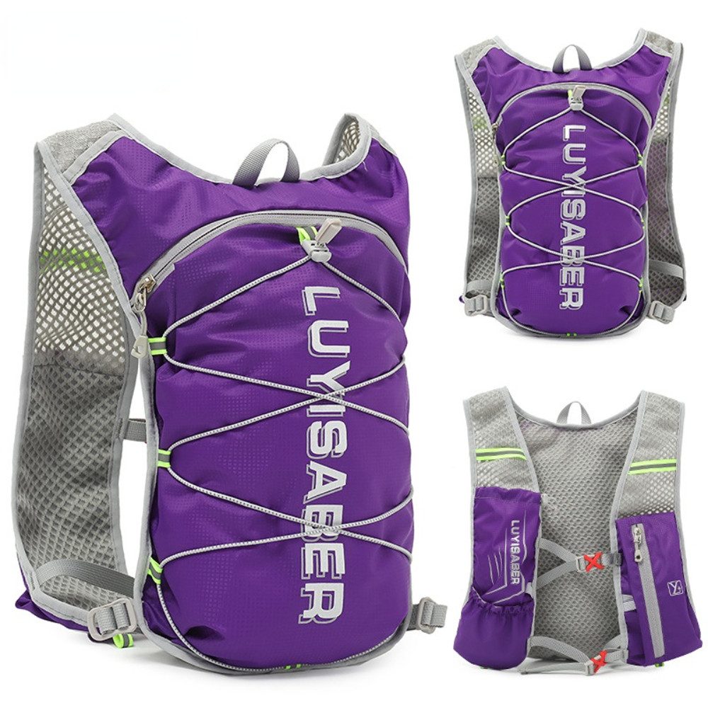 Blusmart Trinkrucksack Trinkrucksack Laufweste Trailrunning Rucksack Damen Herren (Ultraleicht, Wasserdicht, Reflektierend Lauf Weste), Für Sport Radfahren Klettern Wandern Trail Marathon