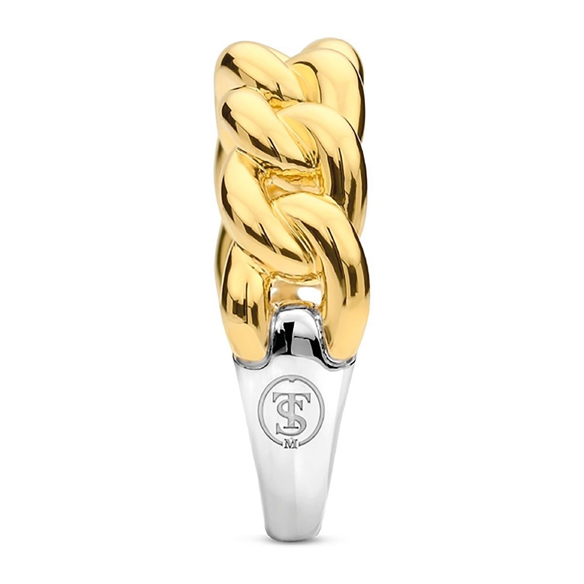 TI SENTO - Milano Silberring Kettenring für Goldfarben
