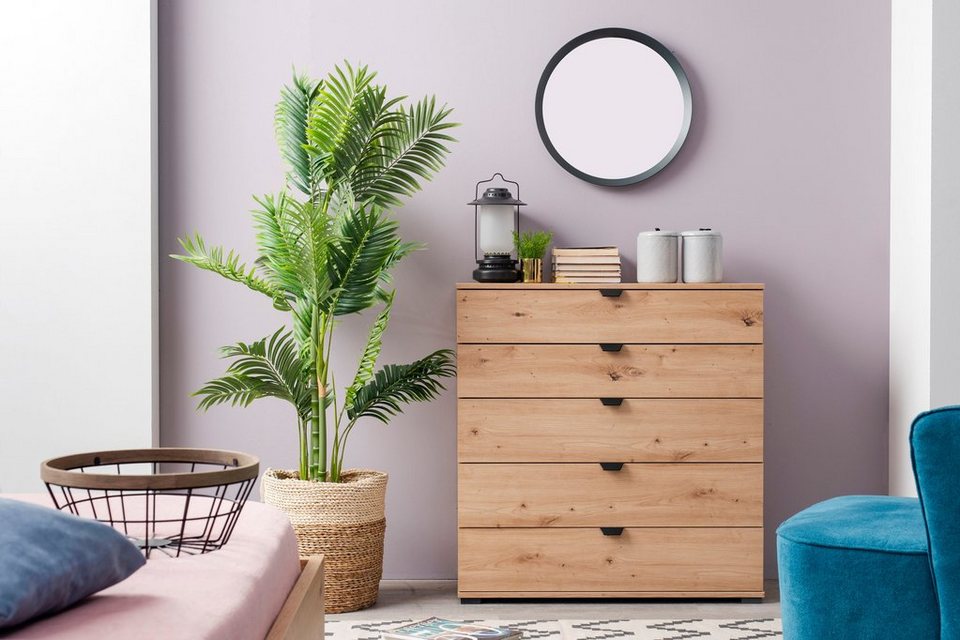 Home affaire Sideboard Duero, Kommode mit 5 Schubkästen, Breite 90 cm