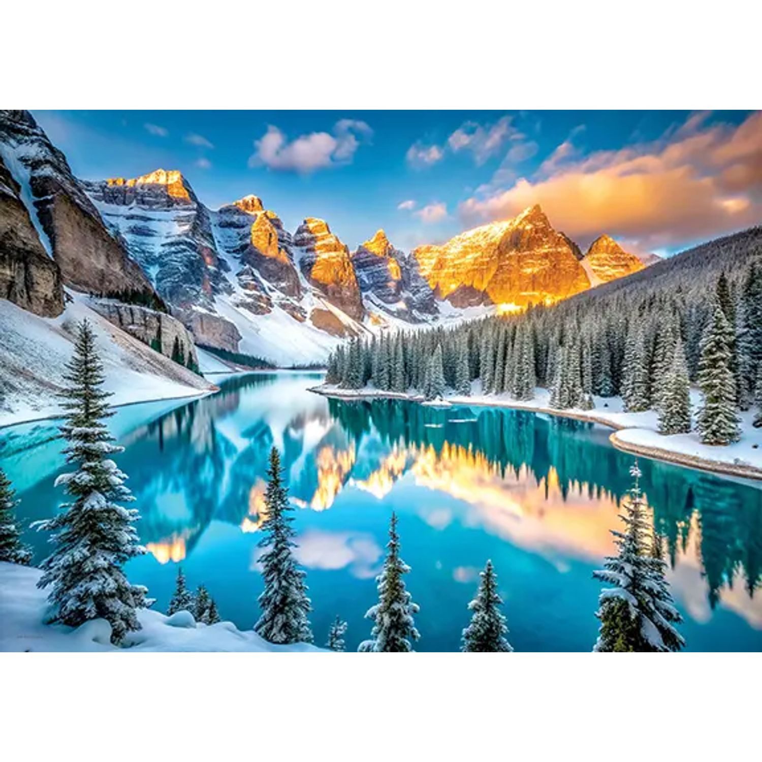EUROGRAPHICS Puzzle Morraine-See im Winter, 1000 Puzzleteile