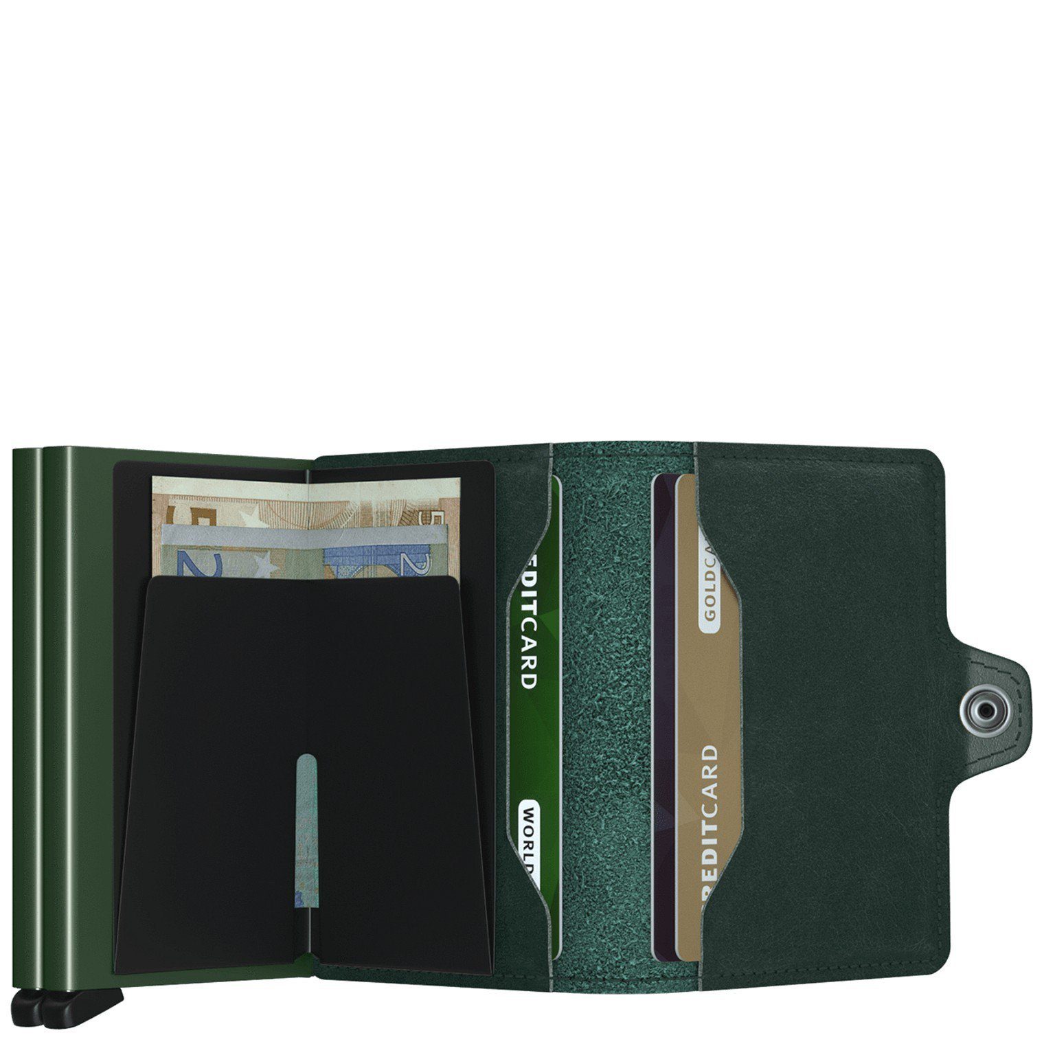 SECRID green cm 7 Original RFID (1-tlg) - Twinwallet Geldbörse Geldbörse
