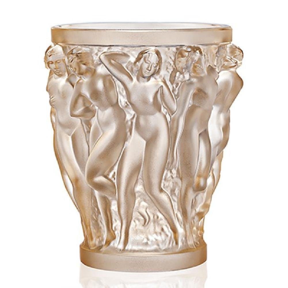 Lalique Dekovase Vase Bacchantes Gold Luster Small (14,6cm)
