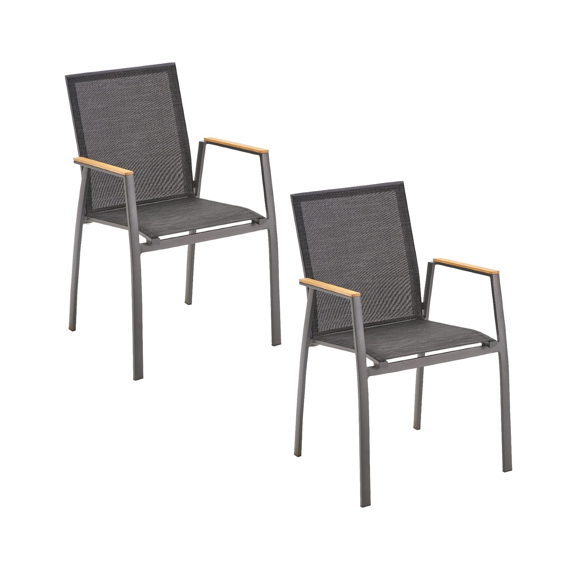 Liadomo Gartenstuhl Pellaro (Sparset, wetterfest, 2 günstig online kaufen