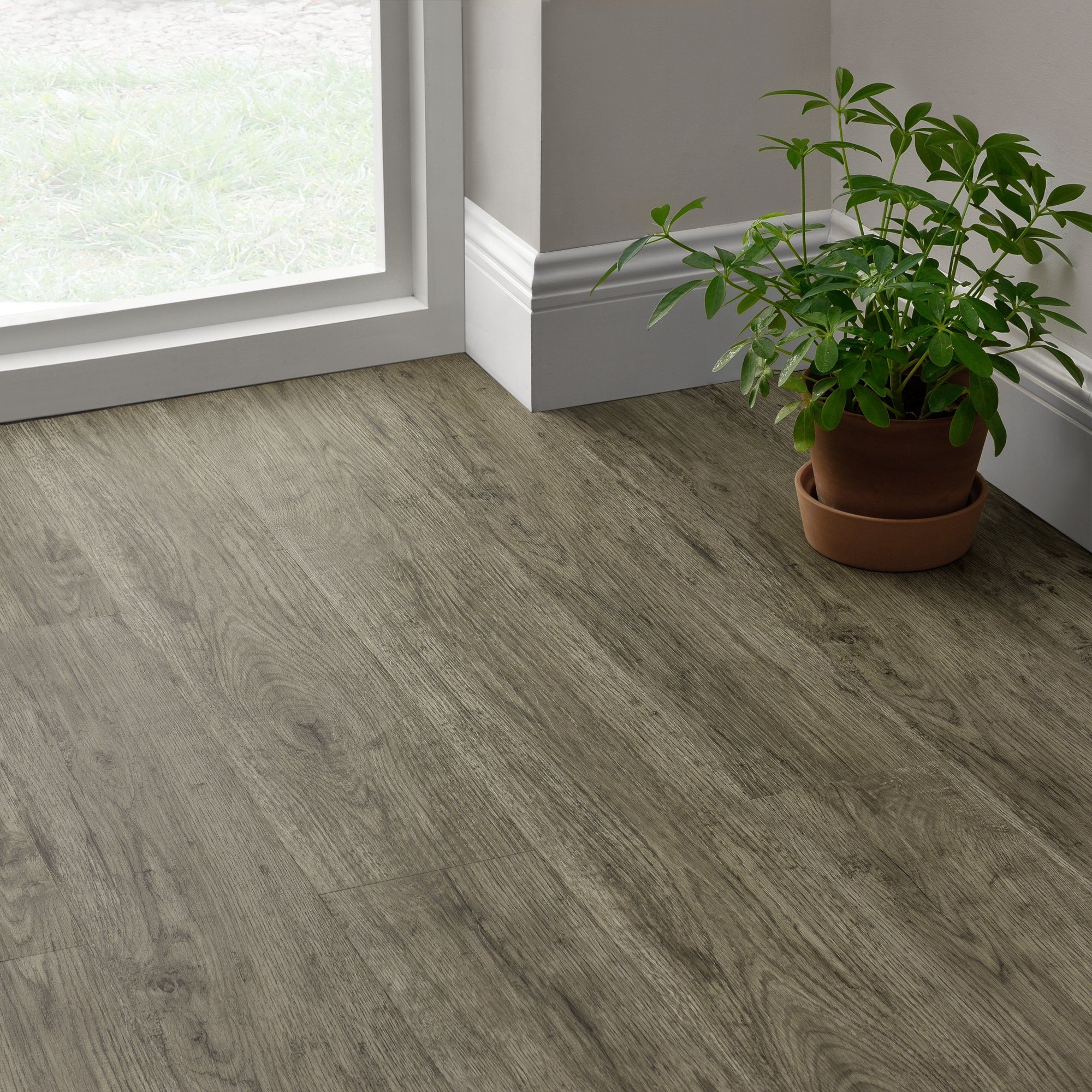 neu.holz Vinylboden, »Vanola« Vinyl Laminat Selbstklebend 3,92 m² Grey Accent Oak