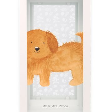 Mr. & Mrs. Panda Gartenleuchte L Hund Flauschig - Transparent - Geschenk, Hunderasse, Hundespruch, F, Magische Motive