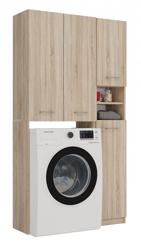 MAGOWA Waschmaschinenumbauschrank Badezimmer-Schrank-Set – Säulenregal + günstig online kaufen