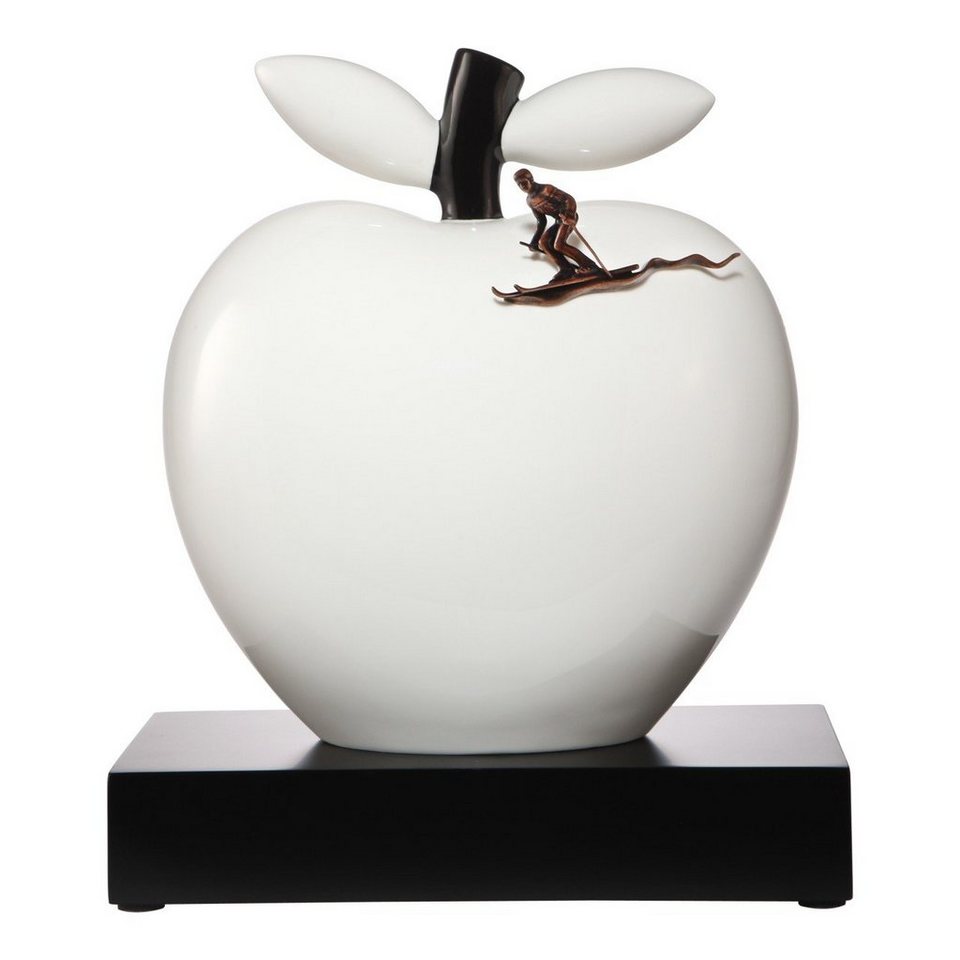 Goebel Dekoobjekt APFELFIGUR ART & APPLE STUDIO 8, Maße: Länge 24.5cm,  Breite 15cm, Höhe 28cm, Sockel 24,5x14x5cm