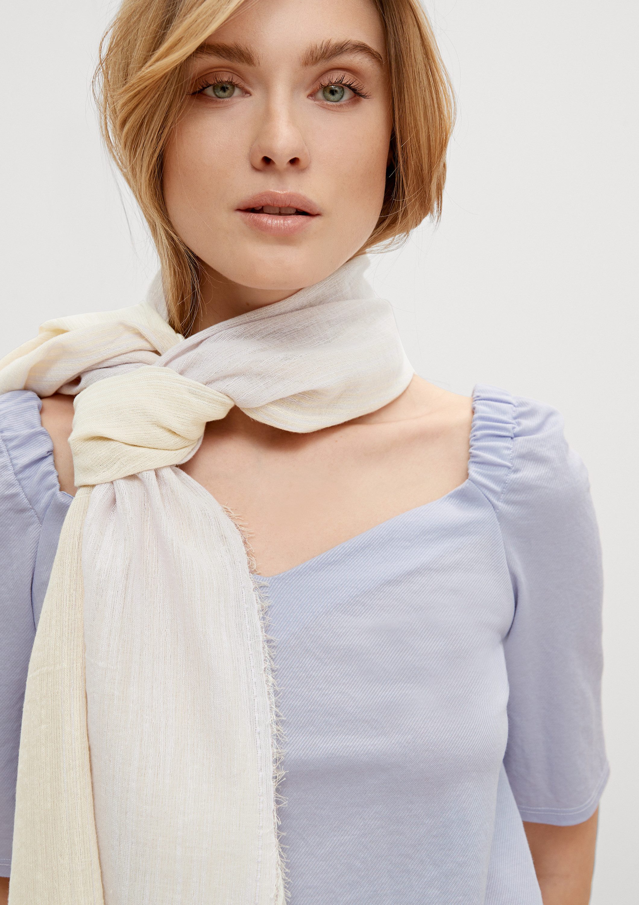 comma Schal Tuch, Webschal mit Farbverlauf